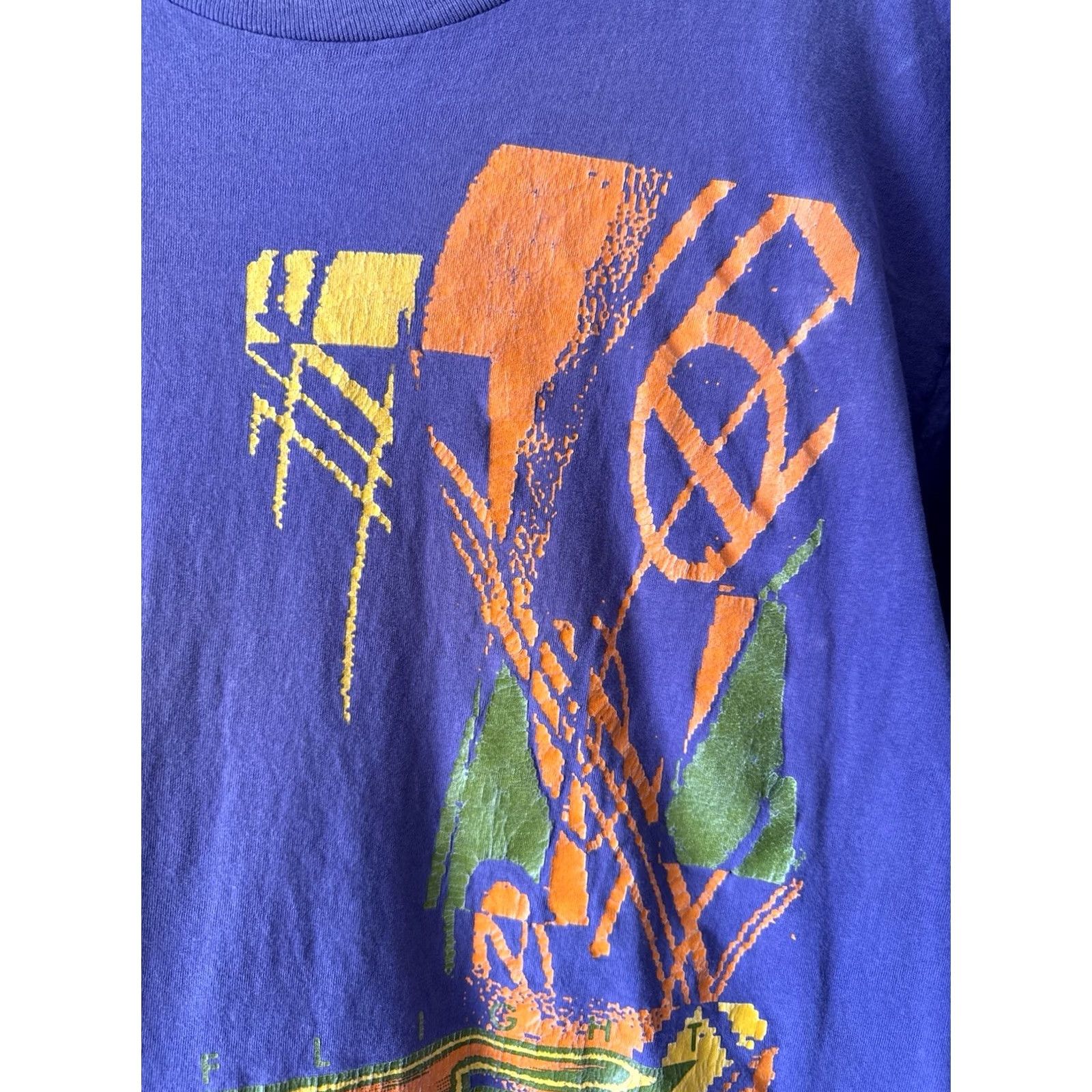Nike VINTAGE Nike Basketball Graphic T Shirt USA Purple Single Stitch XL 90s Mens Size US XL / EU 56 / 4 - 2 Thumbnail