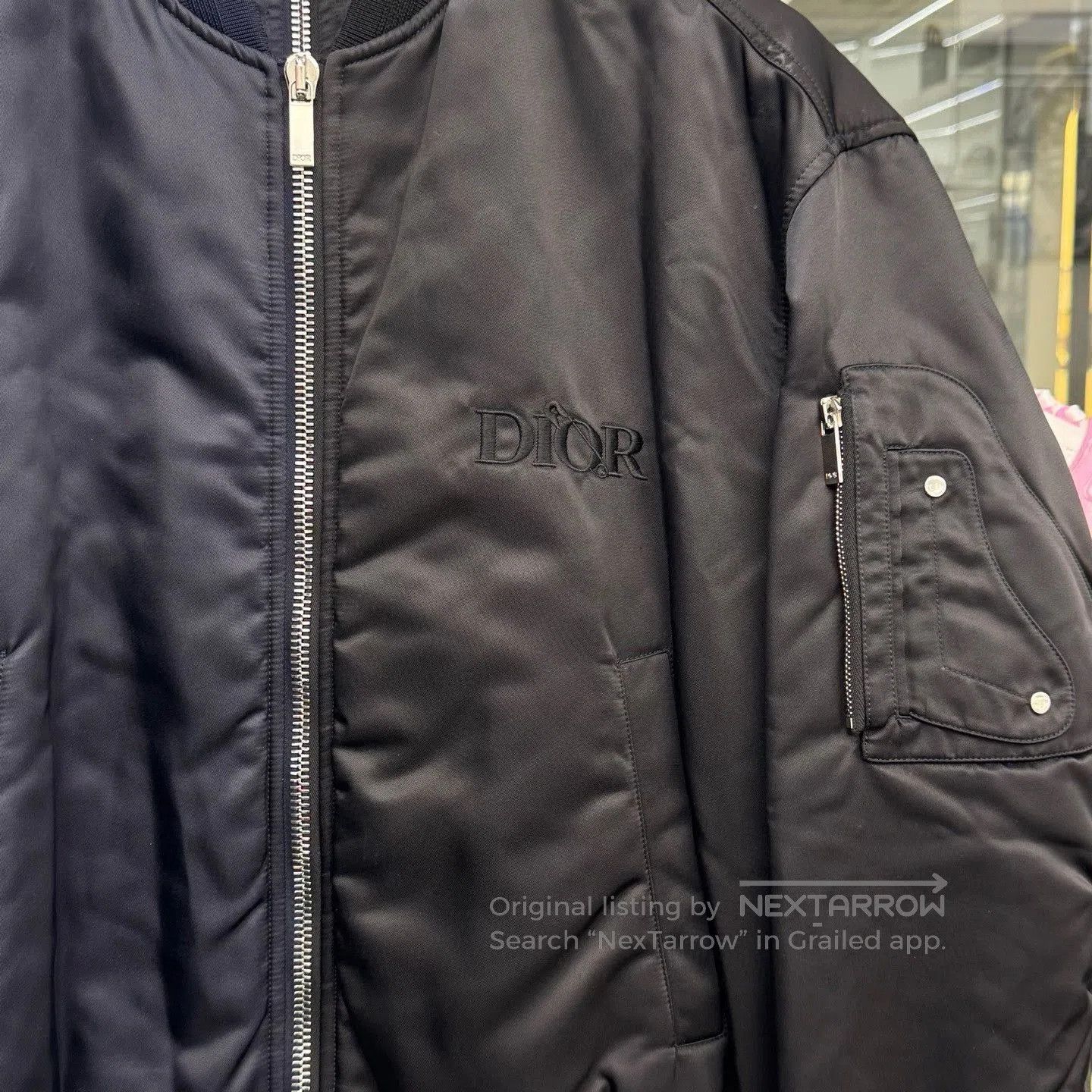 Dior DIOR New Satin Colorblock Baseball Jacket. Size US M / EU 48-50 / 2 - 2 Thumbnail