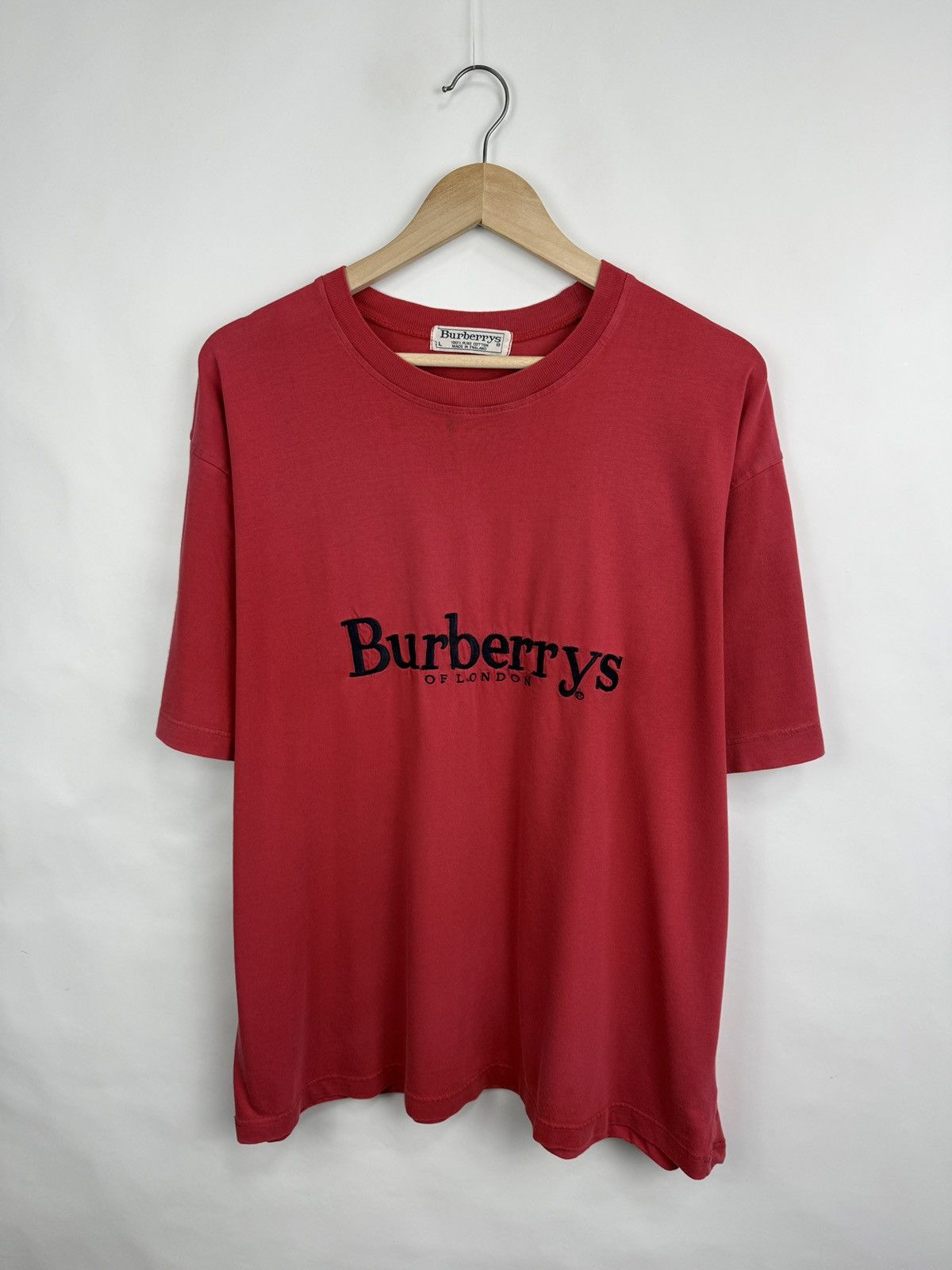 Burberry 🇬🇧 Vintage 90s Burberry London T-Shirt Retro Rare Y2K Size US L / EU 52-54 / 3 - 2 Thumbnail