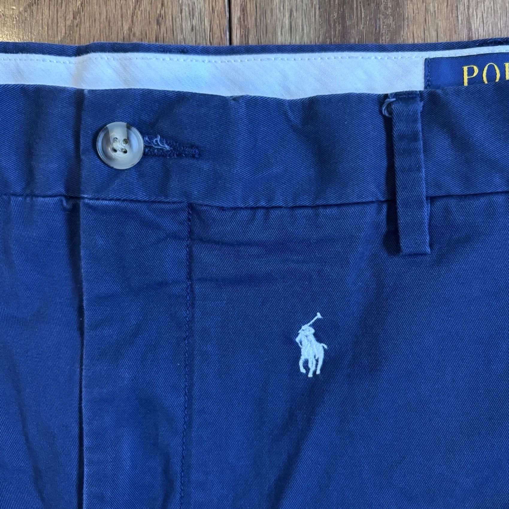 Polo Ralph Lauren Mens Polo Ralph Lauren Shorts 42 9" Classic Fit Stretch Navy Blue Horse Size US XL / EU 56 / 4 - 4 Thumbnail