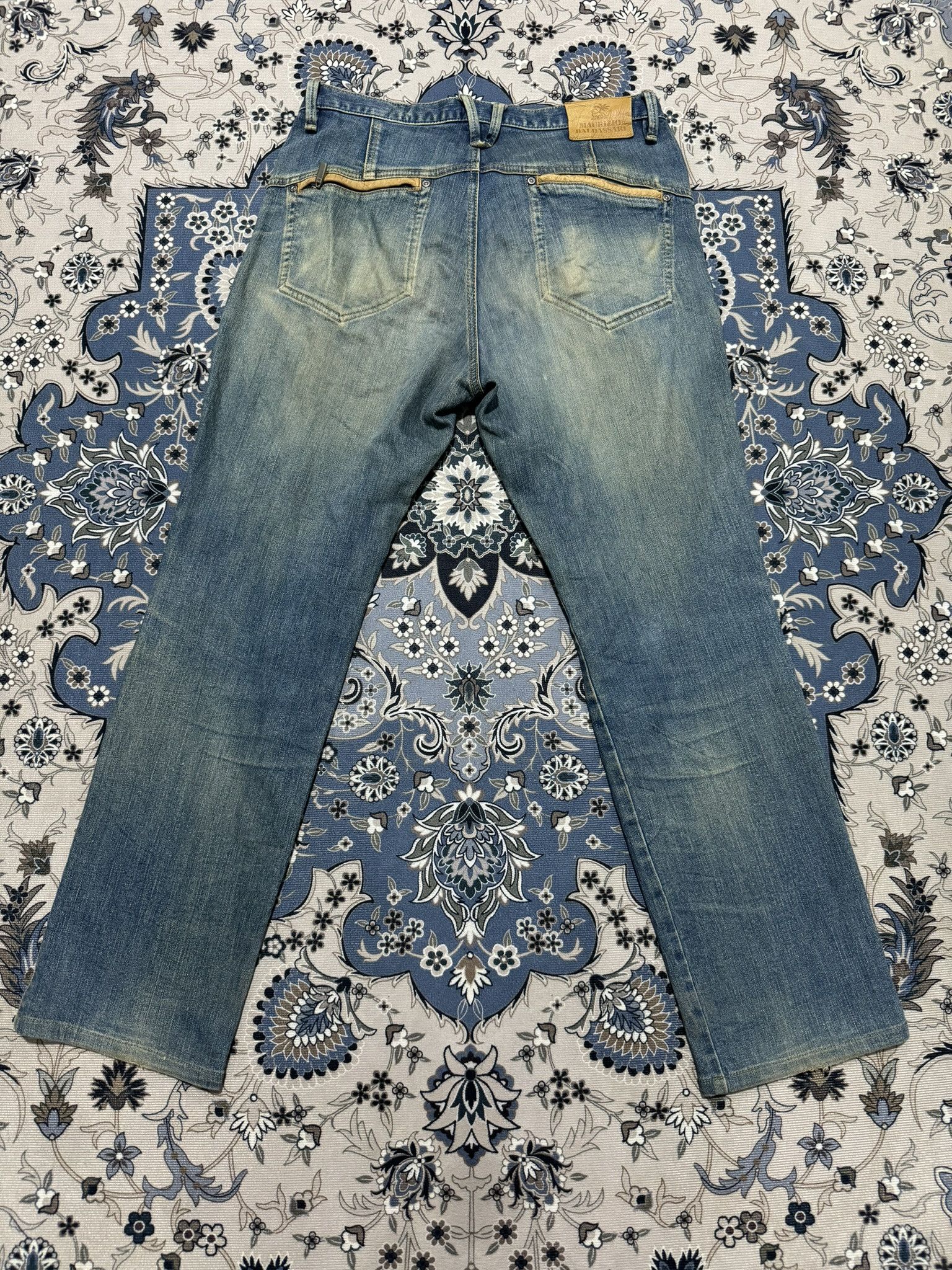 Designer × Maurizio Baldassari Vintage Y2K Maurizio Baldassari Distressed Baggy Jeans Size US 34 / EU 50 - 2 Thumbnail