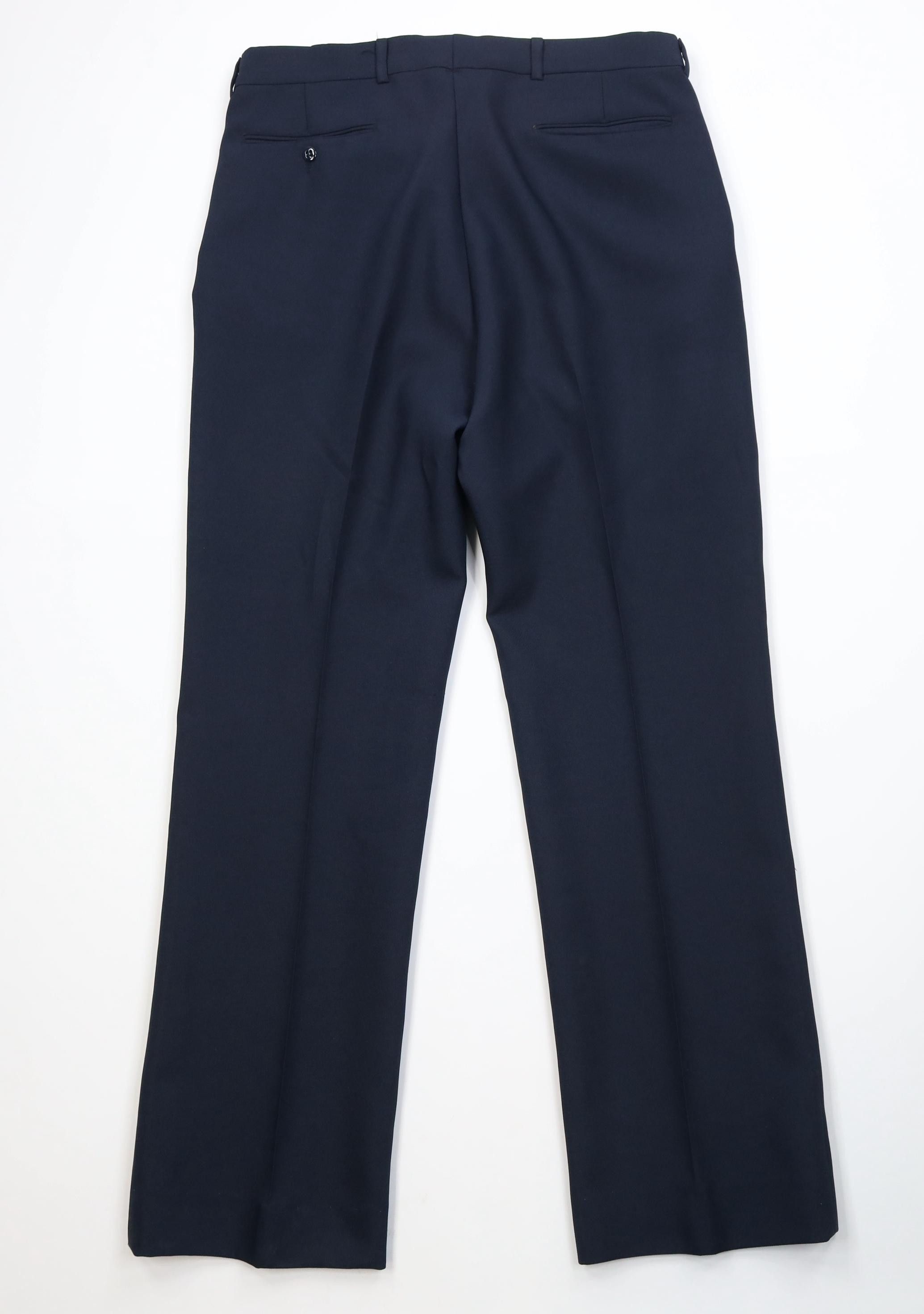 Vintage Vintage 70s Streetwear Flared Wide Leg Chino Pants Blue USA Size US 36 / EU 52 - 11 Thumbnail