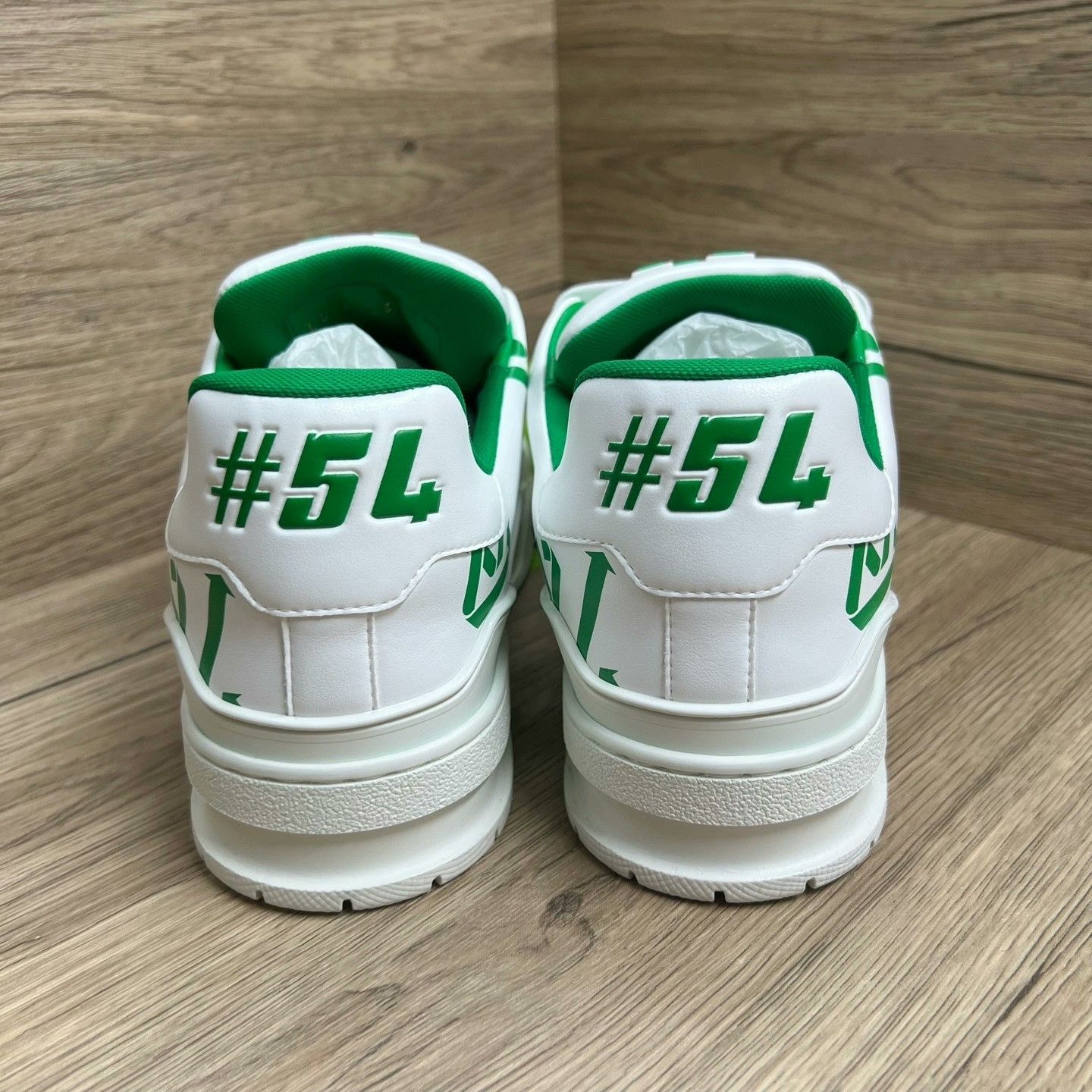 Louis Vuitton LV Trainer White Green Sneakers Size US 8.5 / EU 41-42 - 7 Thumbnail