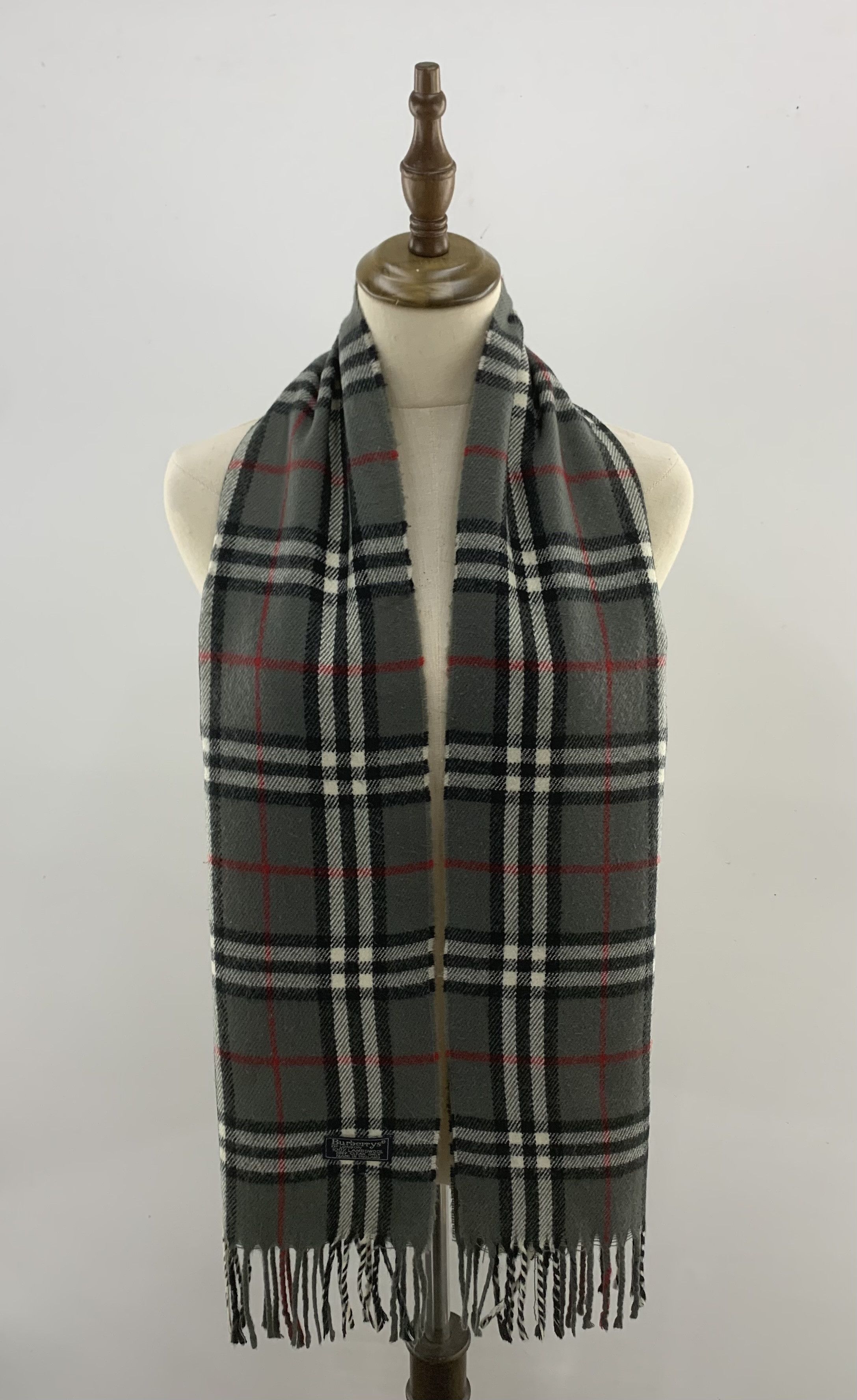 Burberry Vintage Burberrys Scarf Wool Muffler Neck Wrap BL3143 Size ONE SIZE - 1 Thumbnail