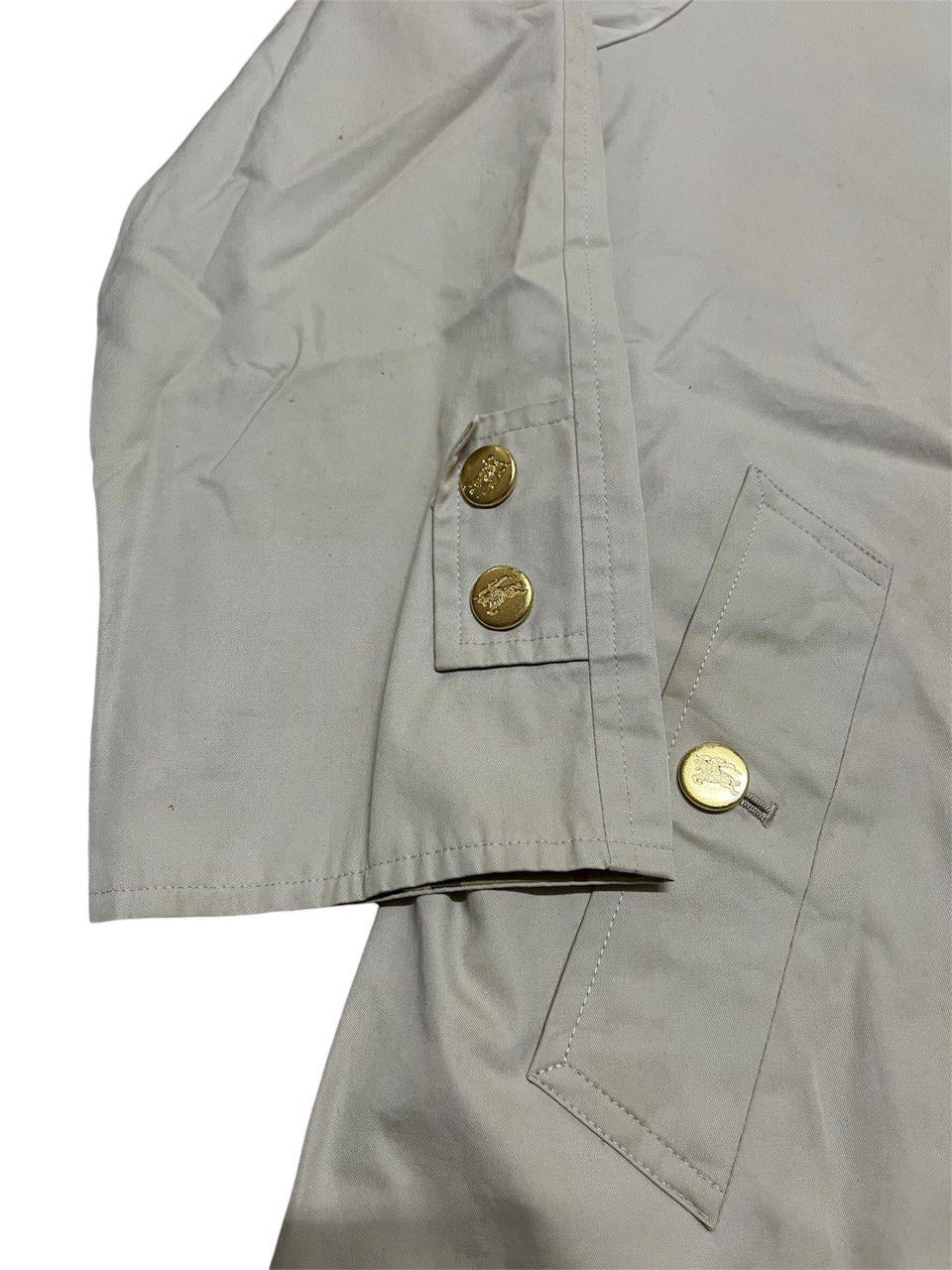 Burberry Burberry Nova Check Gold Button Trench Coat Size US L / EU 52-54 / 3 - 6 Thumbnail