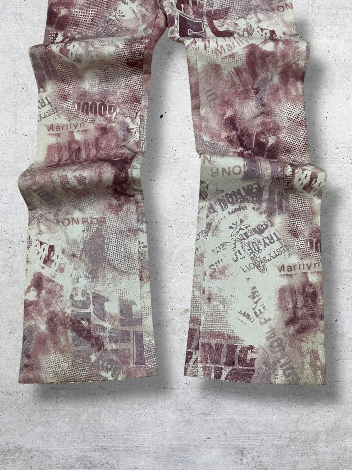 Japanese Brand VINTAGE GHOLE OG ITALY DESIGNER 90 MARILYN MONROE PRINT PANT Size US 26 / EU 42 - 3 Thumbnail