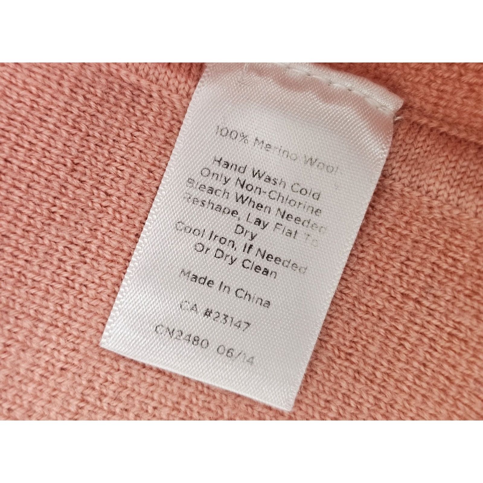 Talbots Talbots Italian Merino Wool Button Up Coat Women Petites L Peach Pink Cardigan Style Coat - Pink Wool Jacket Womens Size L / US 10 / IT 46 - 3 Thumbnail