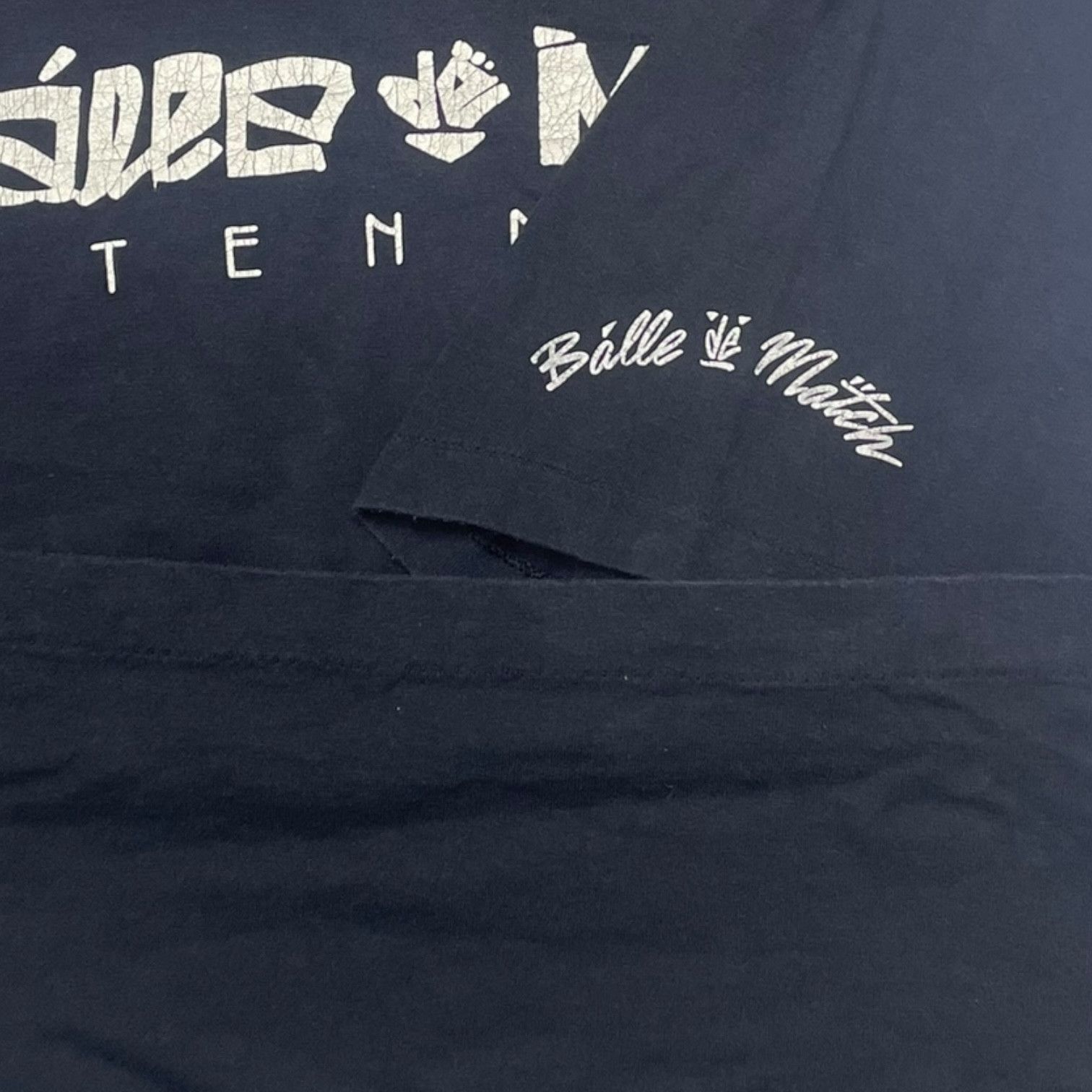 Vintage Vintage 90s Balle de Match Tennis Single Stitch Tee Size US XL / EU 56 / 4 - 4 Thumbnail
