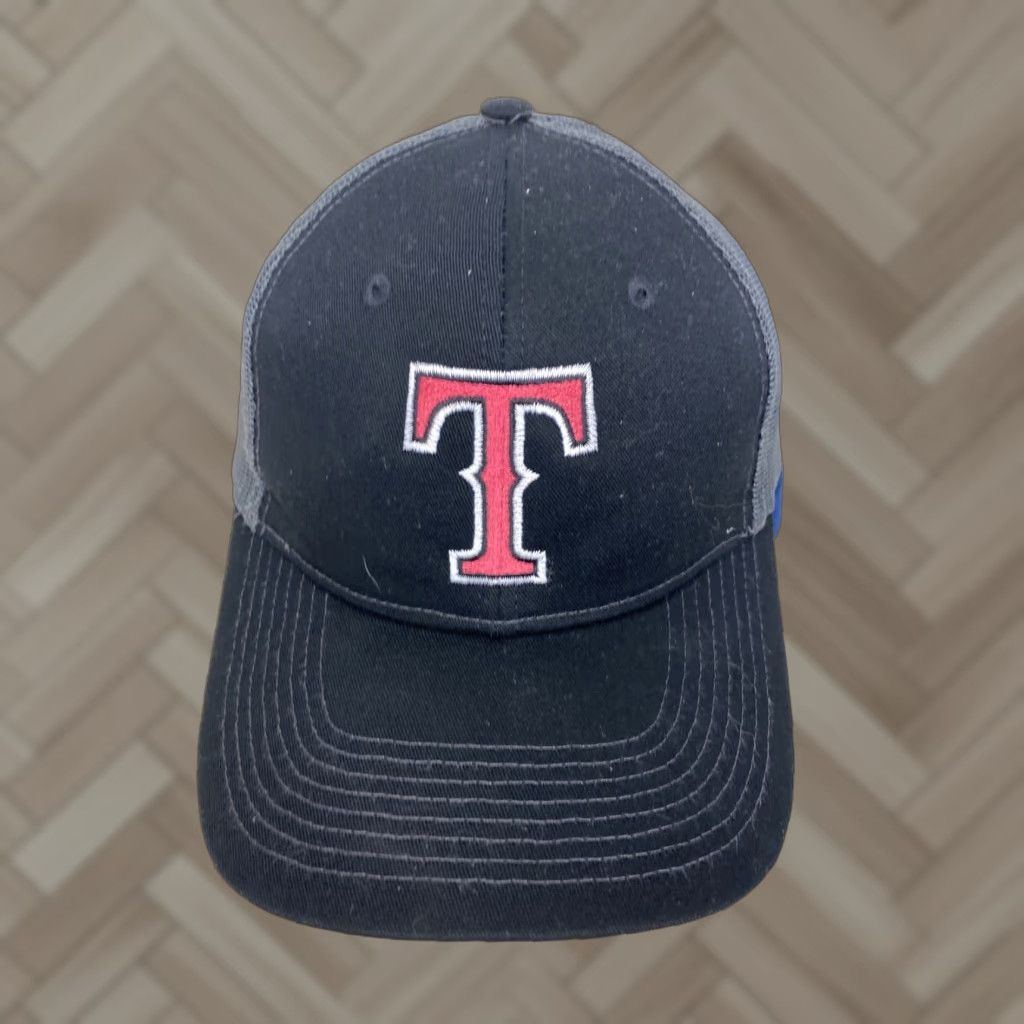 Port Authority Port Authority Texas Rangers Ball Cap Hat Black Pink Adjustable Men Baseball Cap Size ONE SIZE - 1 Thumbnail