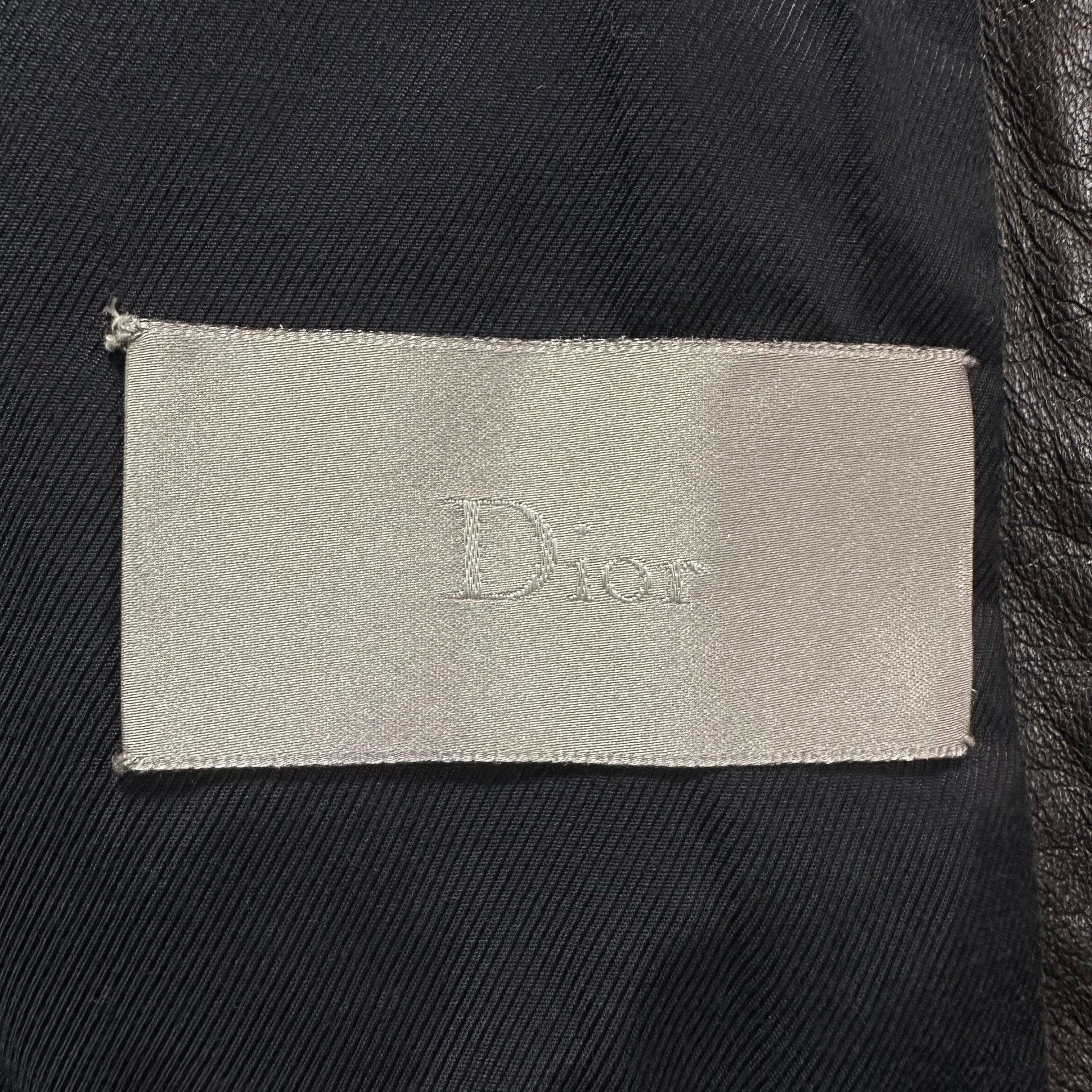 Dior dior homme black leather biker jacket Size US L / EU 52-54 / 3 - 7 Thumbnail