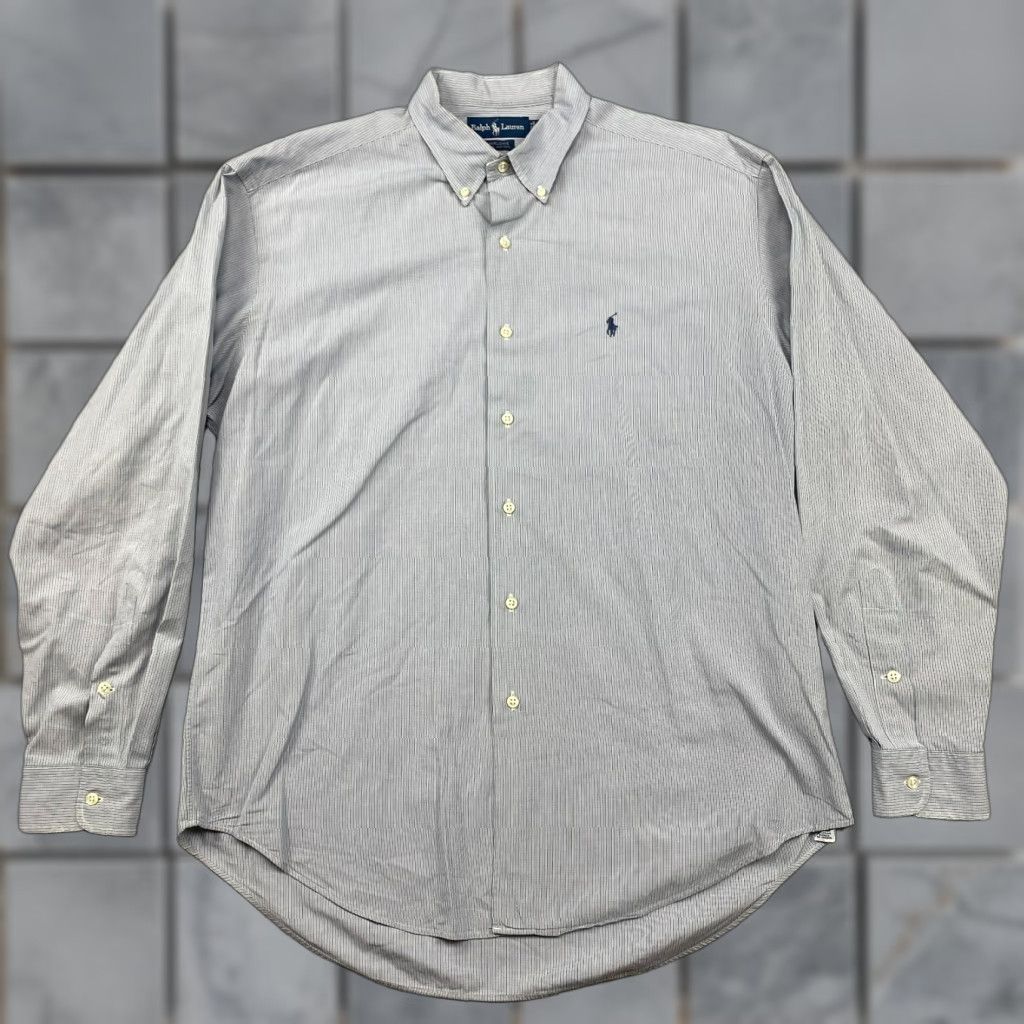 Ralph Lauren Ralph Lauren Marlowe Button-Up Shirt Mens L Blue Check Casual Preppy Long Sleeve Button-Down Collar Size US L / EU 52-54 / 3 - 1 Thumbnail