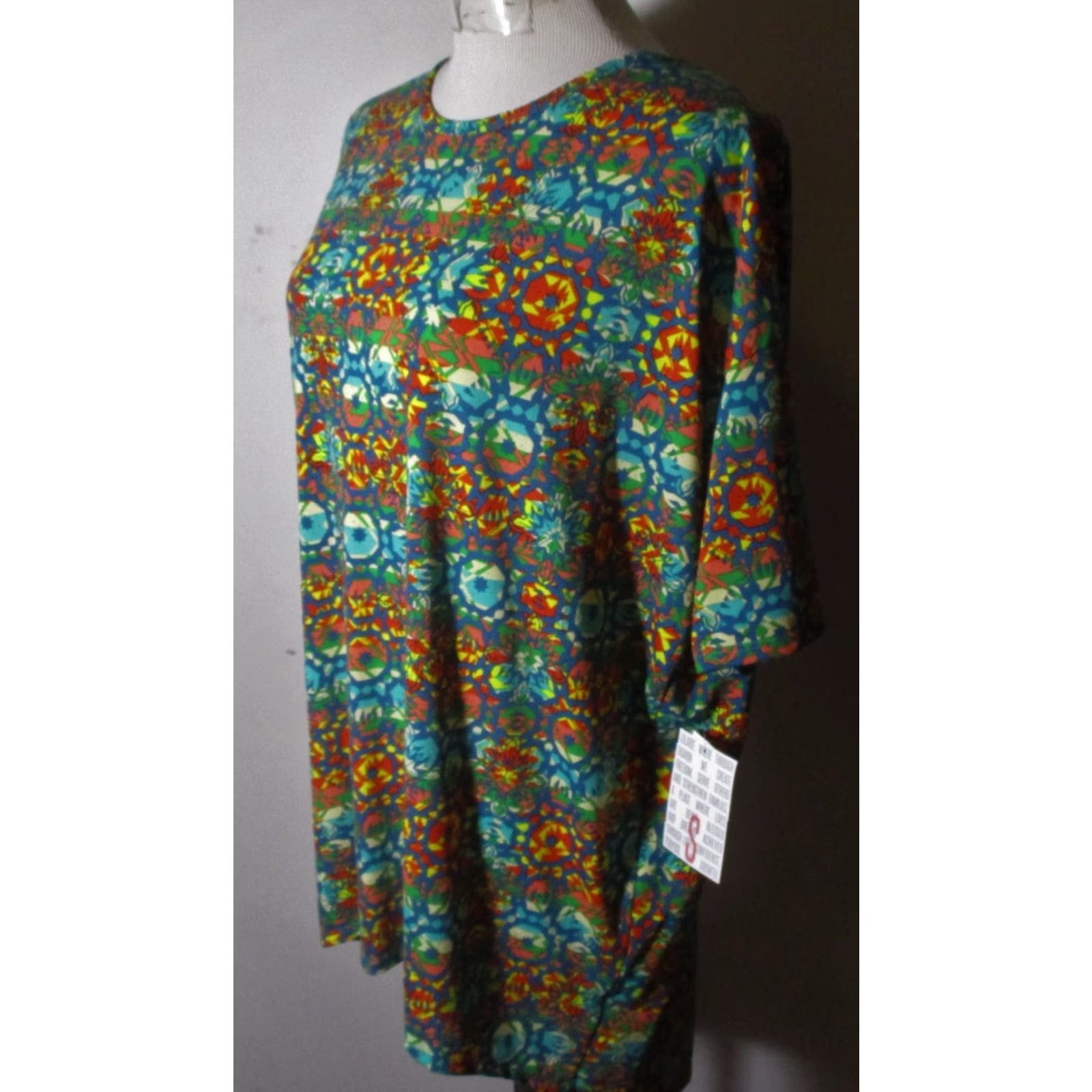 Vintage LULAROE Turquoise Pink Irma Short Sleeve Tunic Top S NWT Shirt Blouse Women's Tunic Size S / US 4 / IT 40 - 4 Thumbnail