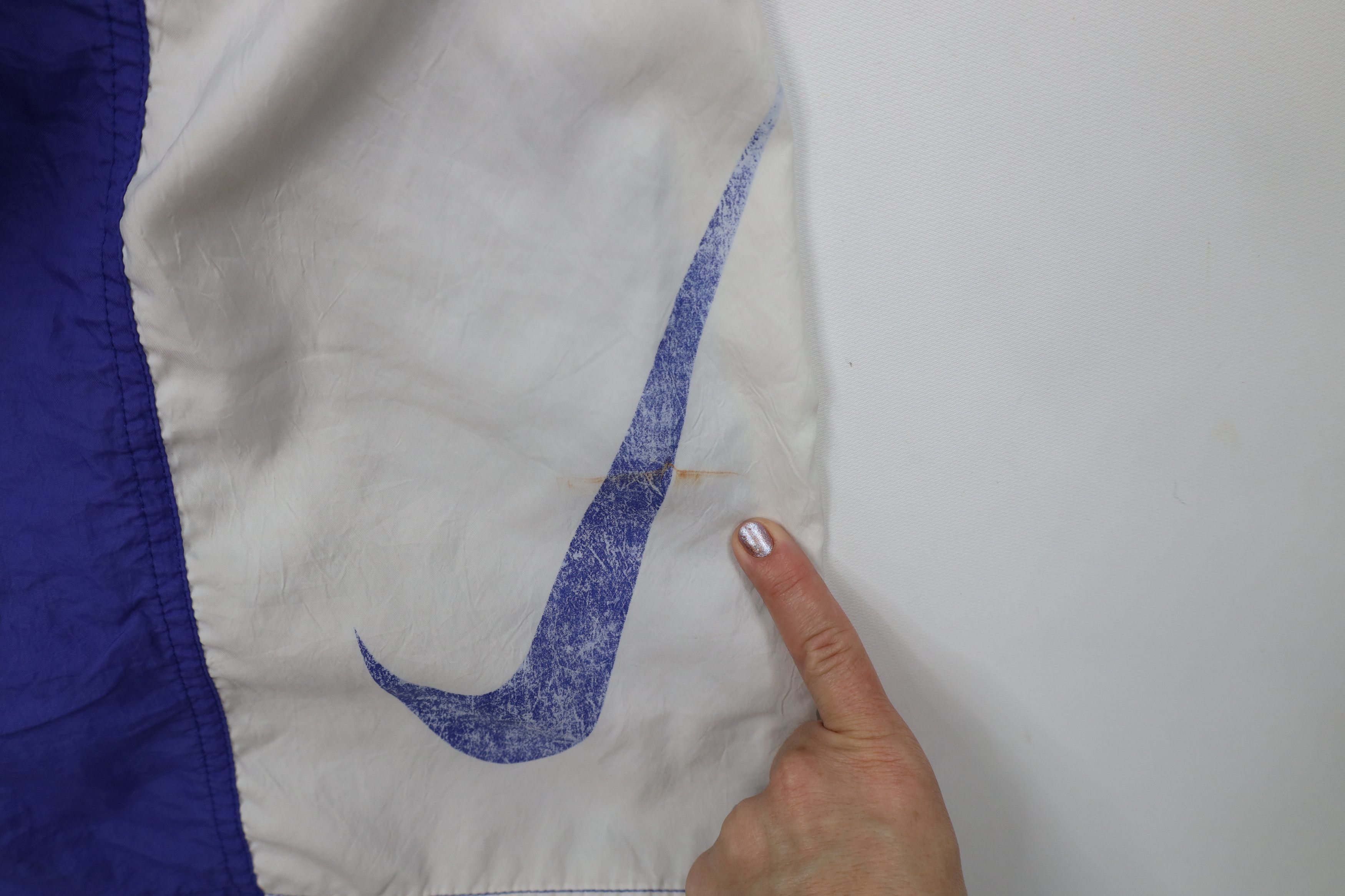 Nike Vintage 90s Nike Big Swoosh Running Jogging Soccer Shorts Size US 34 / EU 50 - 5 Thumbnail