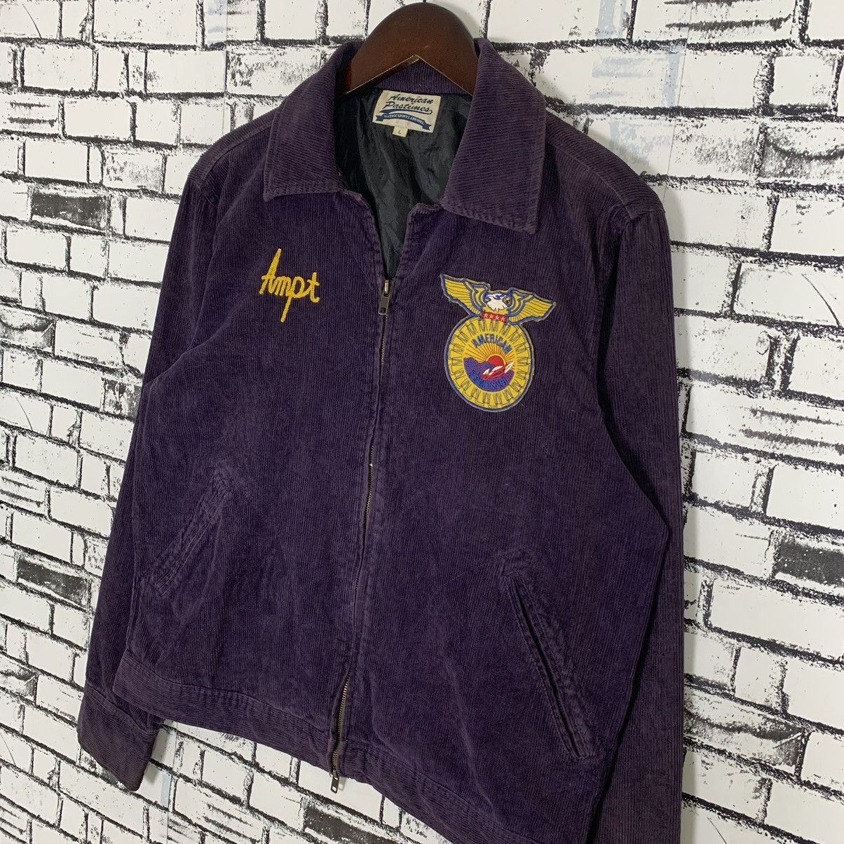Vintage Wisconsin Midwestern U.S State Coastlines Corduroy Jacket Size US L / EU 52-54 / 3 - 3 Thumbnail