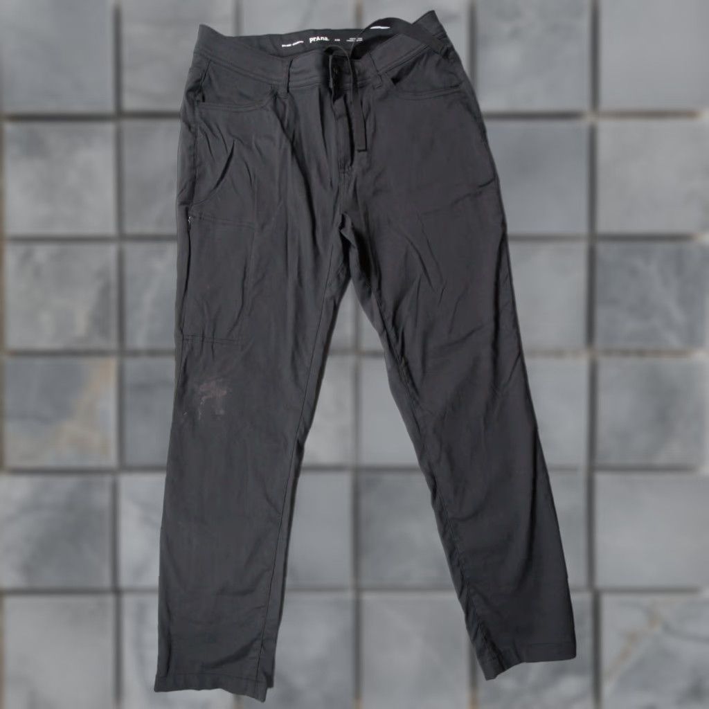 Prana Prana Pants Womens 6 Black Mid Rise Outdoors Hike Camp Regular 30 In Inseam Chino Nylon Spandex Logo Solid Stretch Casual Travel Shirt? Size 28" / US 6 / IT 42 - 1 Thumbnail