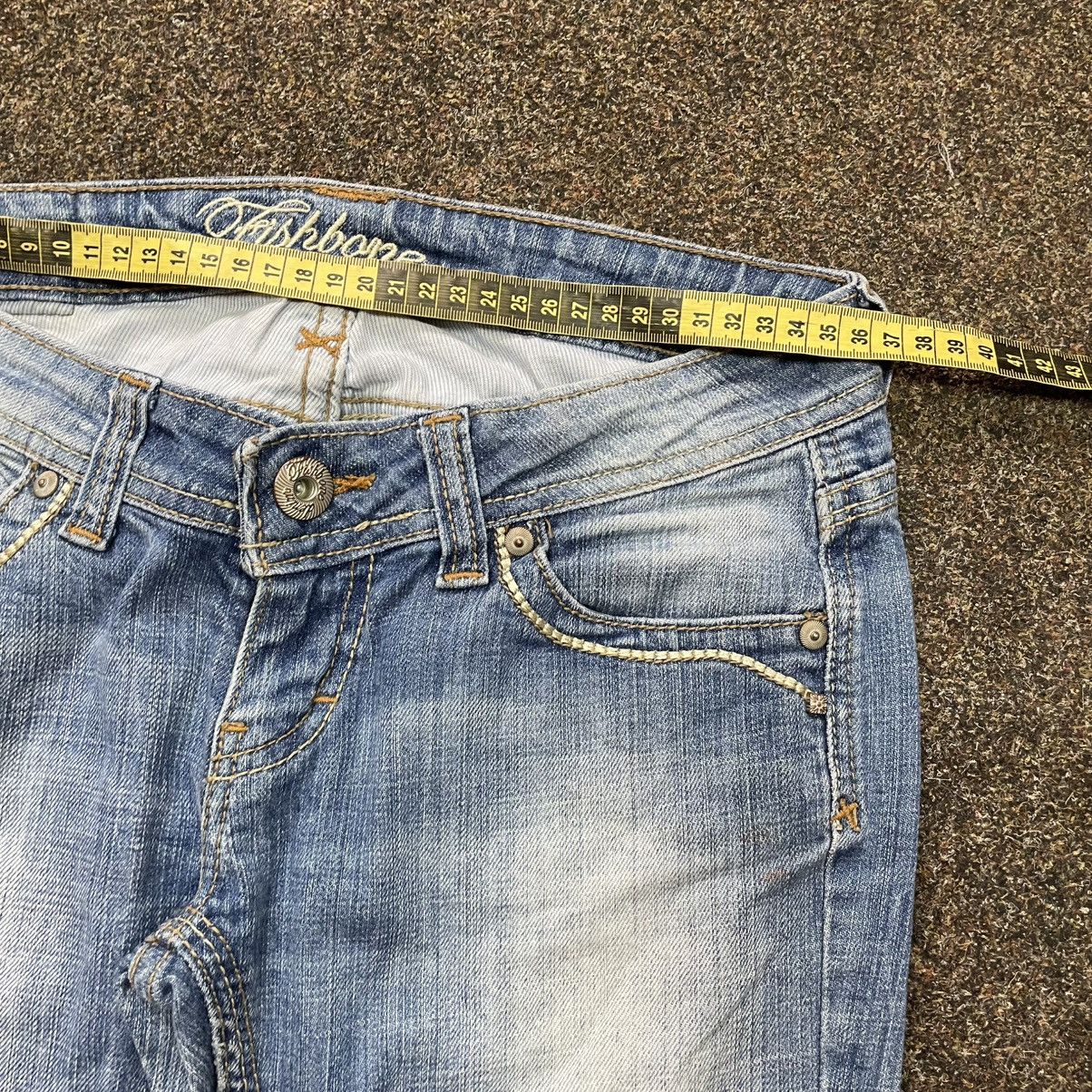 Vintage Y2K Vintage Flared Bootcut Jeans Sun Faded Skate Baggy Logo Size 32" / US 10 / IT 46 - 6 Thumbnail