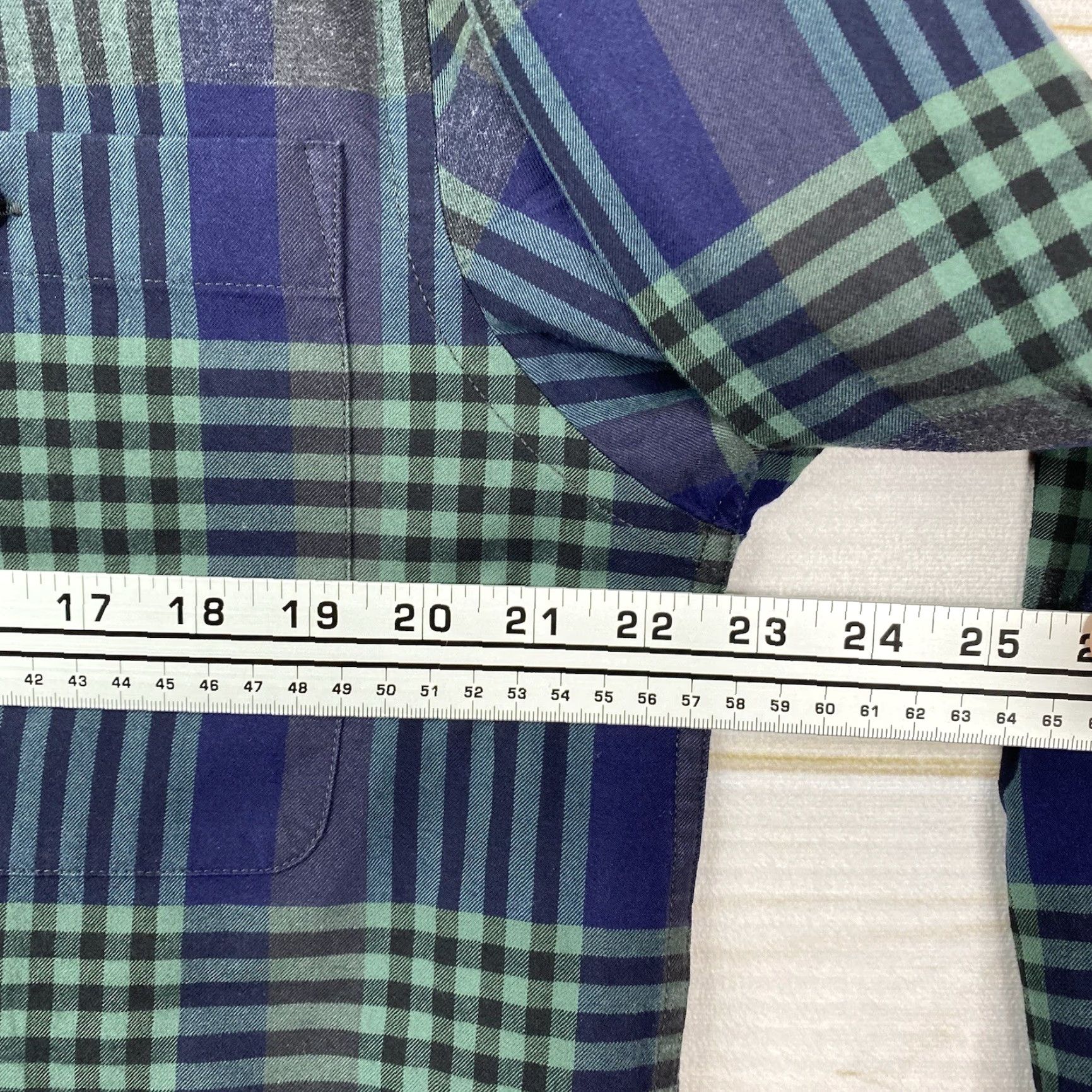 Orvis Orvis Shirt Mens M Green Blue Plaid Button-Down Long Sleeve Pocket Heavy Cotton Size US M / EU 48-50 / 2 - 5 Thumbnail