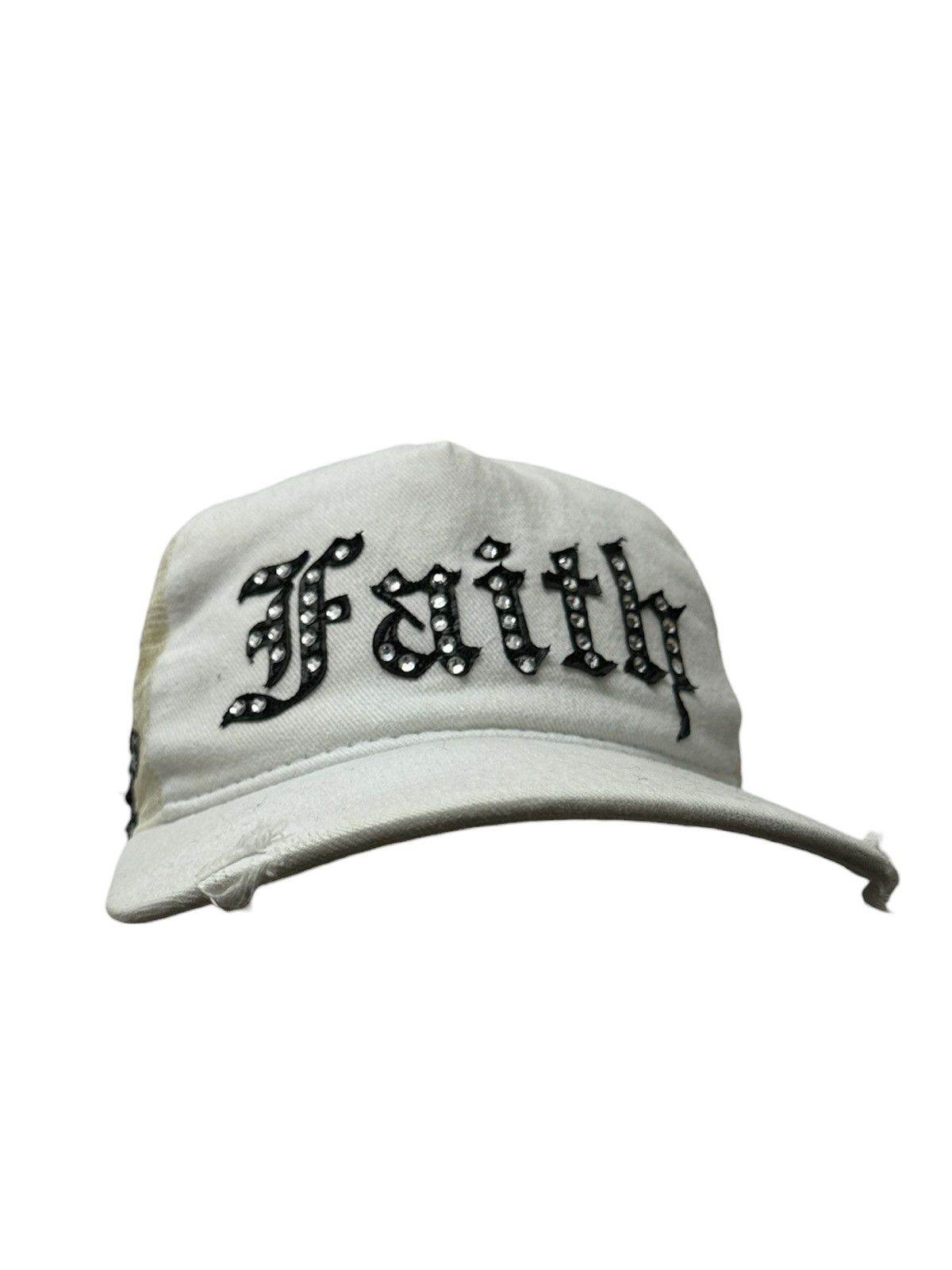 Faith Connexion Y2K Faith Connexion Distressed Style Trucker Hat Size ONE SIZE - 2 Thumbnail