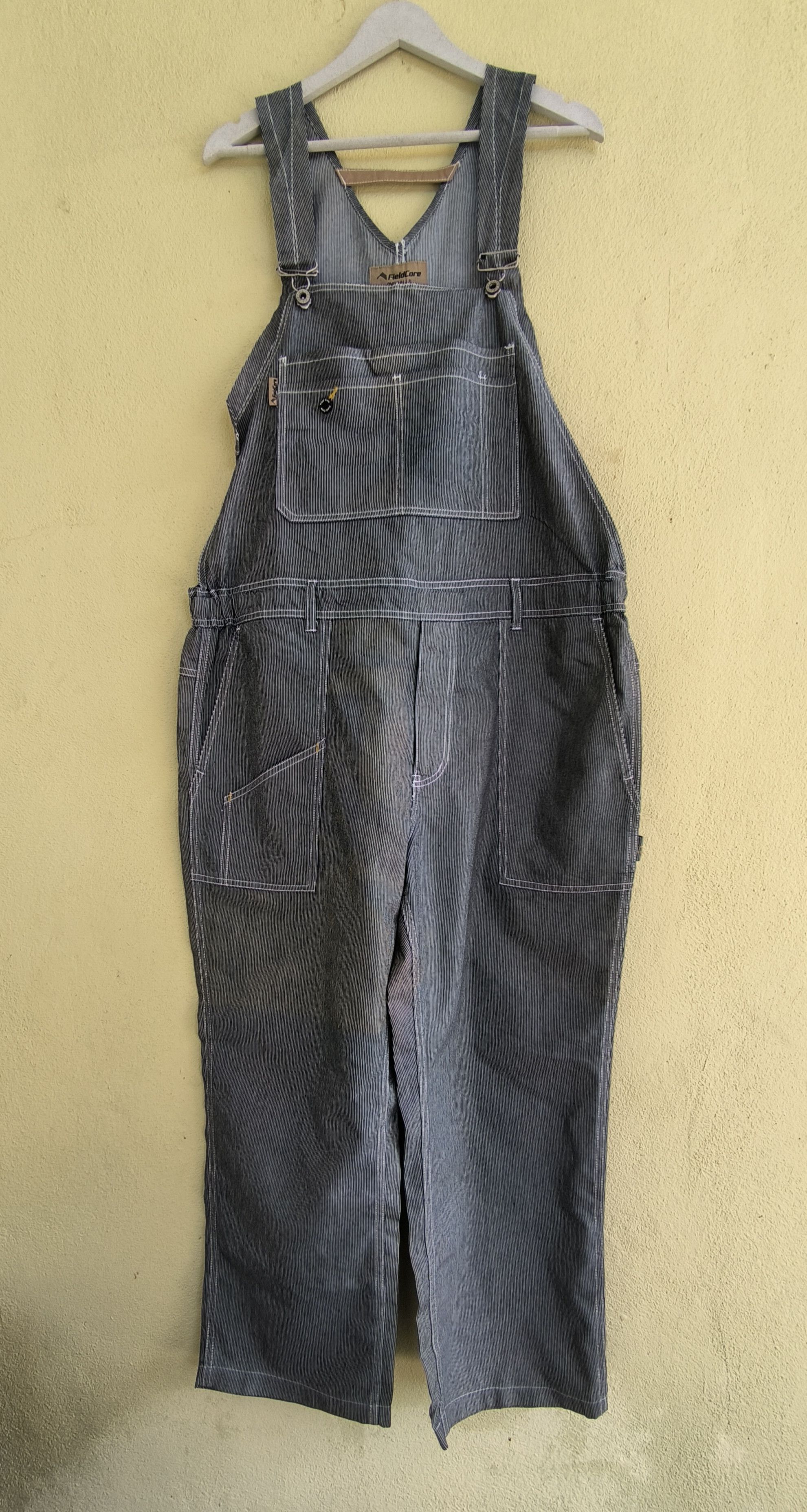 Japanese Brand FIELDCORE workwear hickory overall Size US 38 / EU 54 - 1 Thumbnail