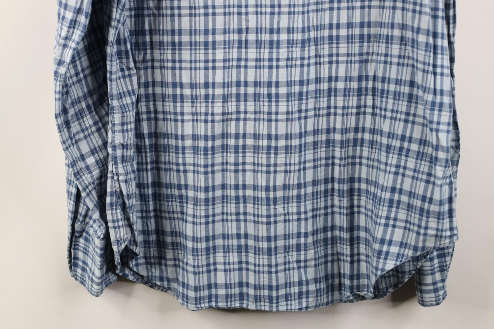Polo Ralph Lauren Vintage 90s Ralph Lauren Pearl Snap Button Shirt Blue Plaid Size US S / EU 44-46 / 1 - 12 Thumbnail