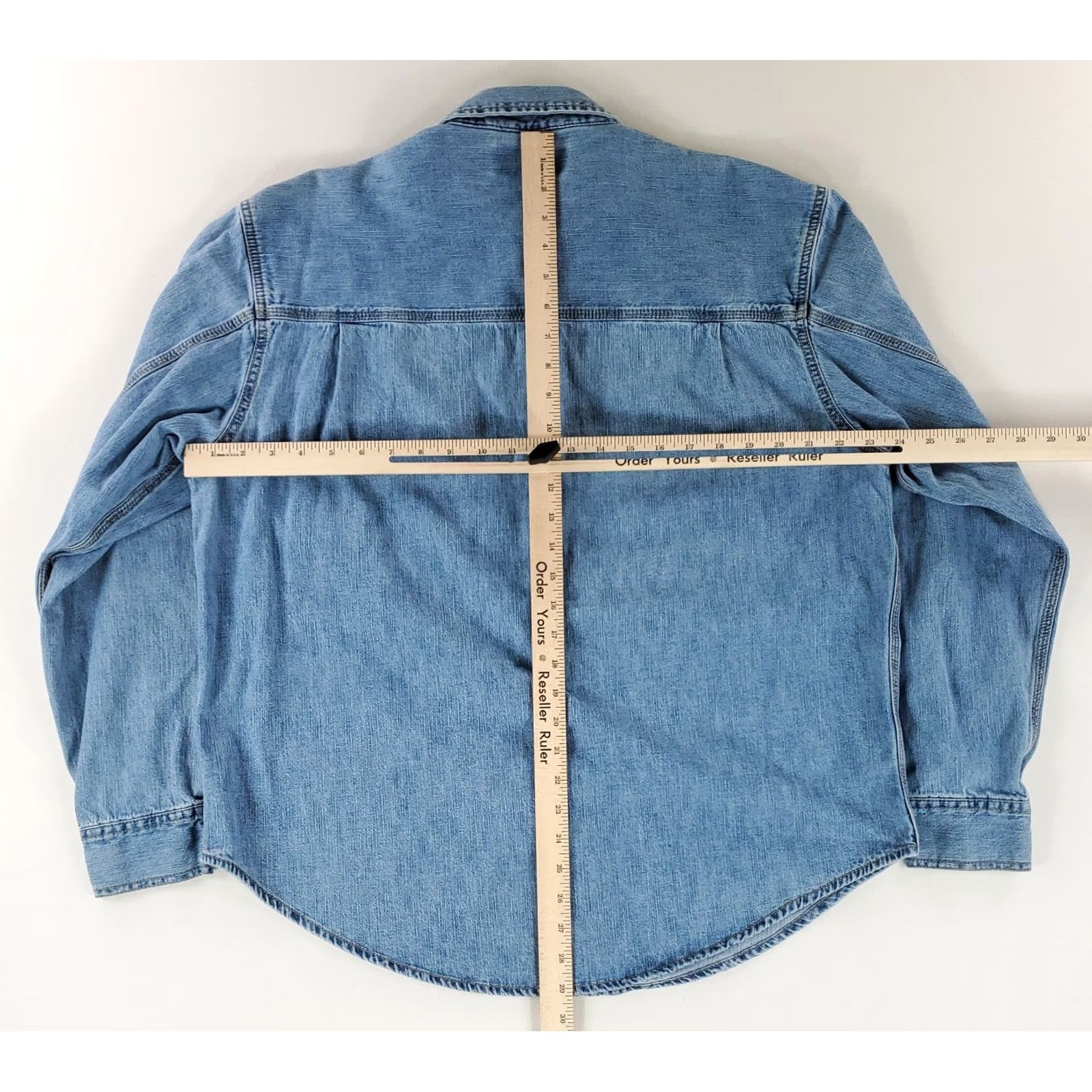 Levi's VINTAGE Levi's Shirt Denim Button Up Long Sleeve Metal Button Blue Mens L Size US L / EU 52-54 / 3 - 8 Thumbnail