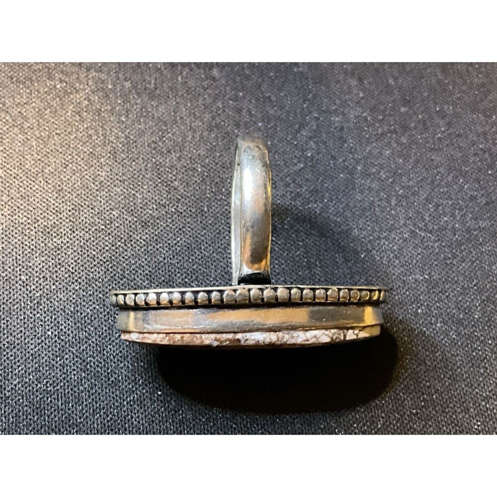 Other 925 Sterling Navajo Wild Horse Manesite Oval Ring Size 7 Size ONE SIZE - 3 Thumbnail