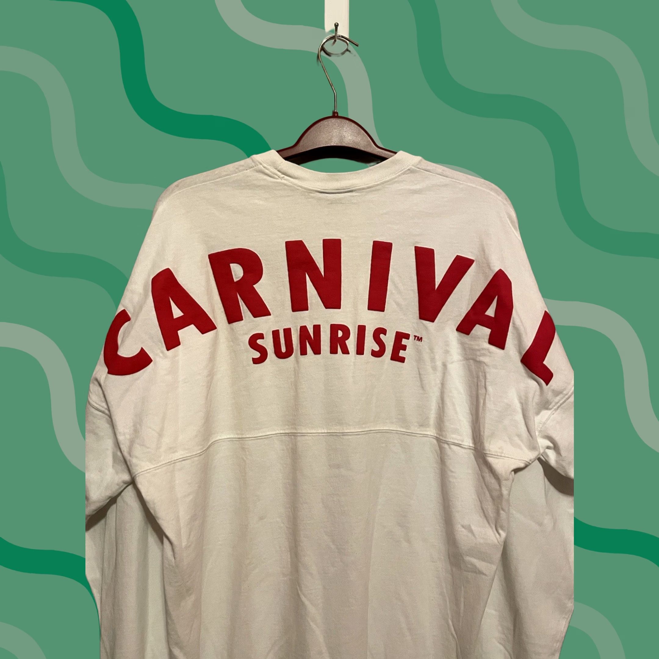ESPIRIT Spirit Jersey Mens M White Carnival Sunrise Cruise Ship Size Long Sleeve E297 Size US M / EU 48-50 / 2 - 1 Thumbnail