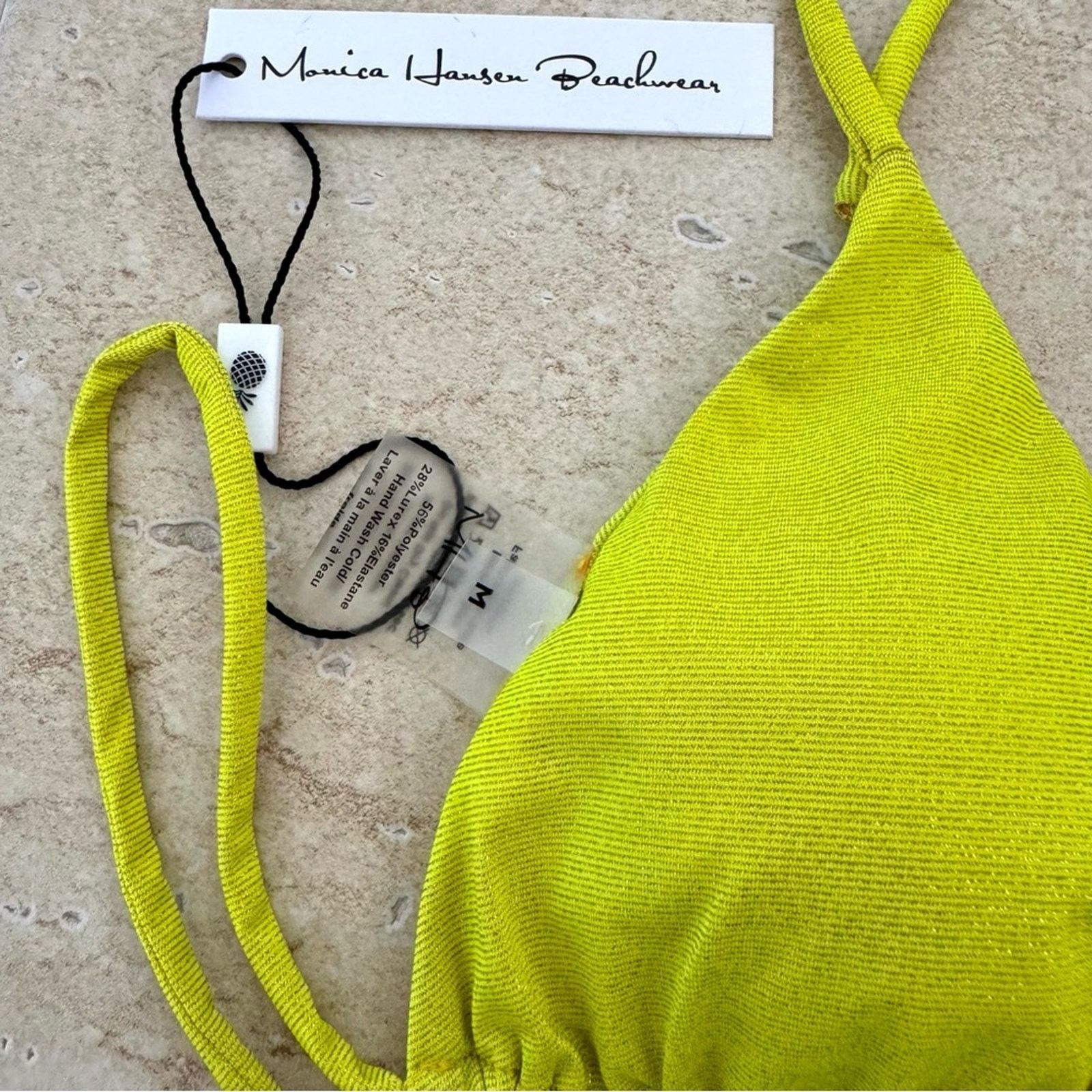 Other NWT!! Monica Hansen Green Swim Top, Shimmer, Size M Size M / US 6-8 / IT 42-44 - 3 Thumbnail