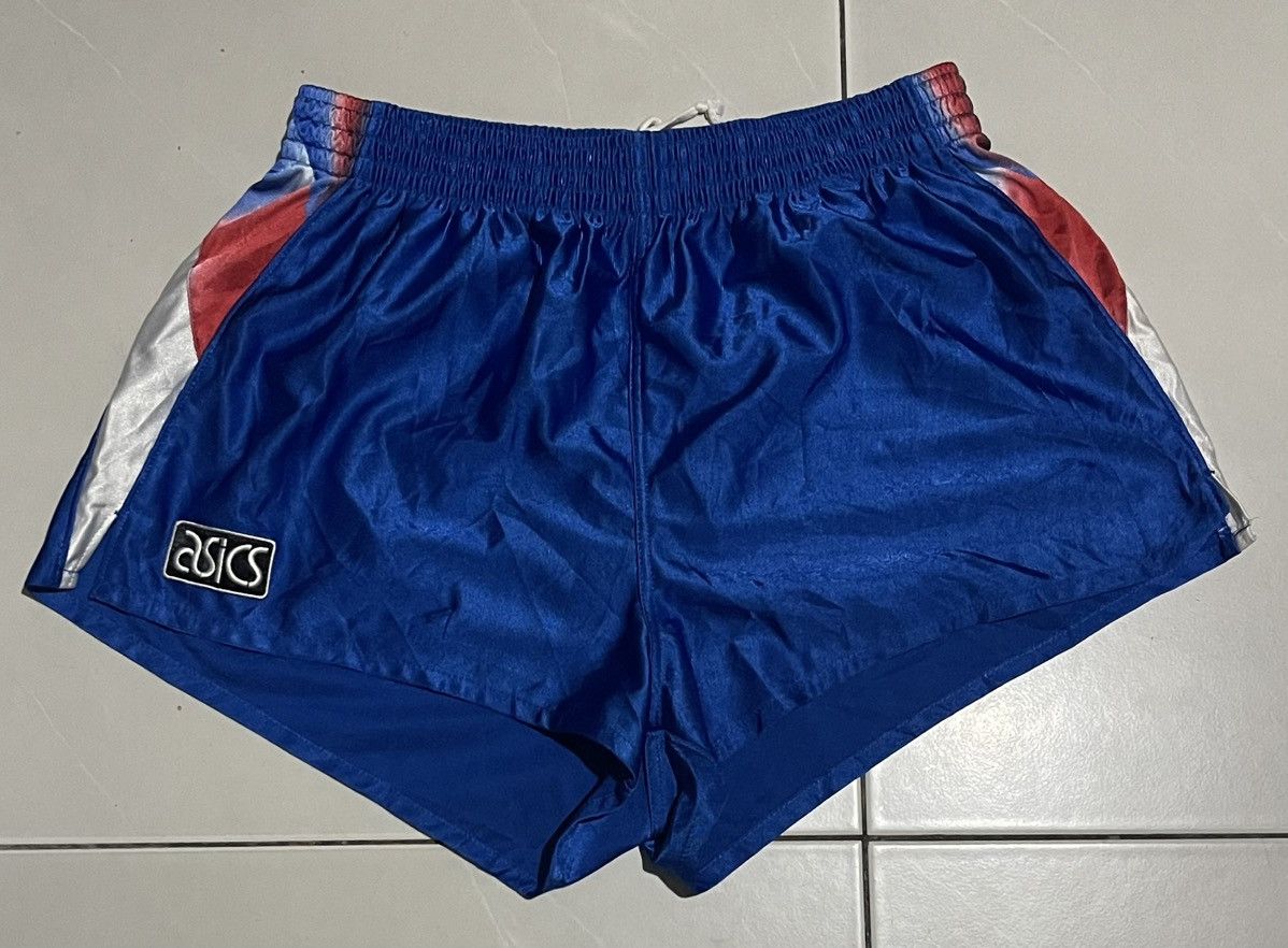 Asics 🔥Vintage ASICS Short Pants Blue Colour Design Size US 32 / EU 48 - 1 Thumbnail