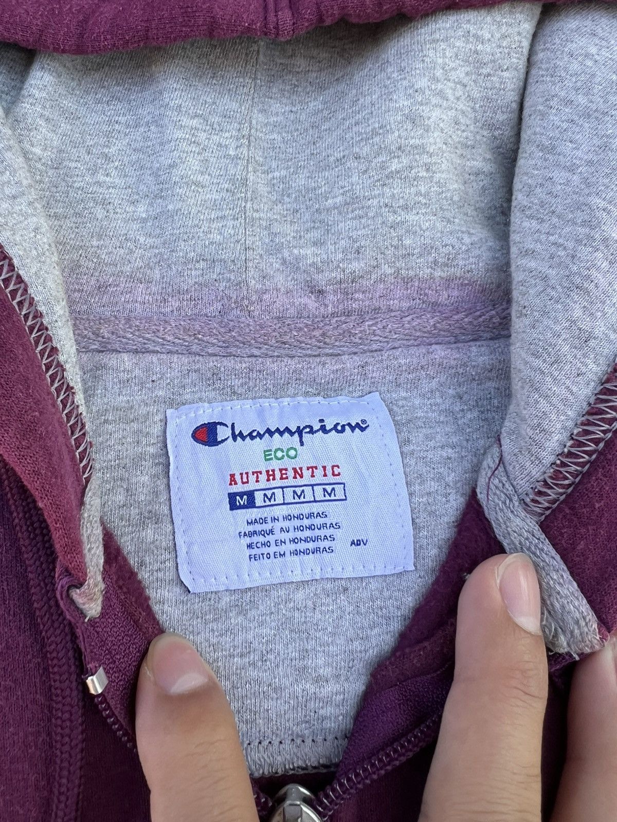Champion Faded Champion Maroon Zipup Size US M / EU 48-50 / 2 - 4 Thumbnail