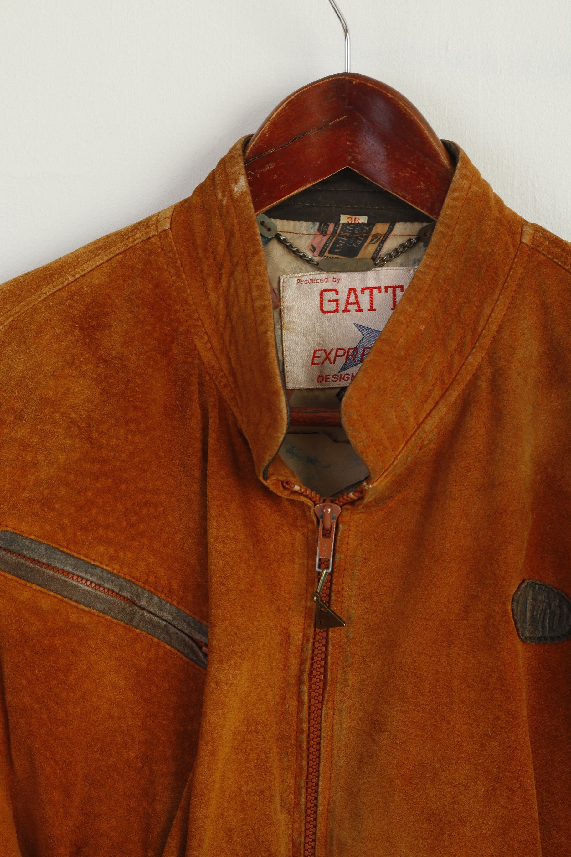 Vintage GATTO Women 36 S Jacket Brick Leather Vintage 9694 Size S / US 4 / IT 40 - 3 Thumbnail
