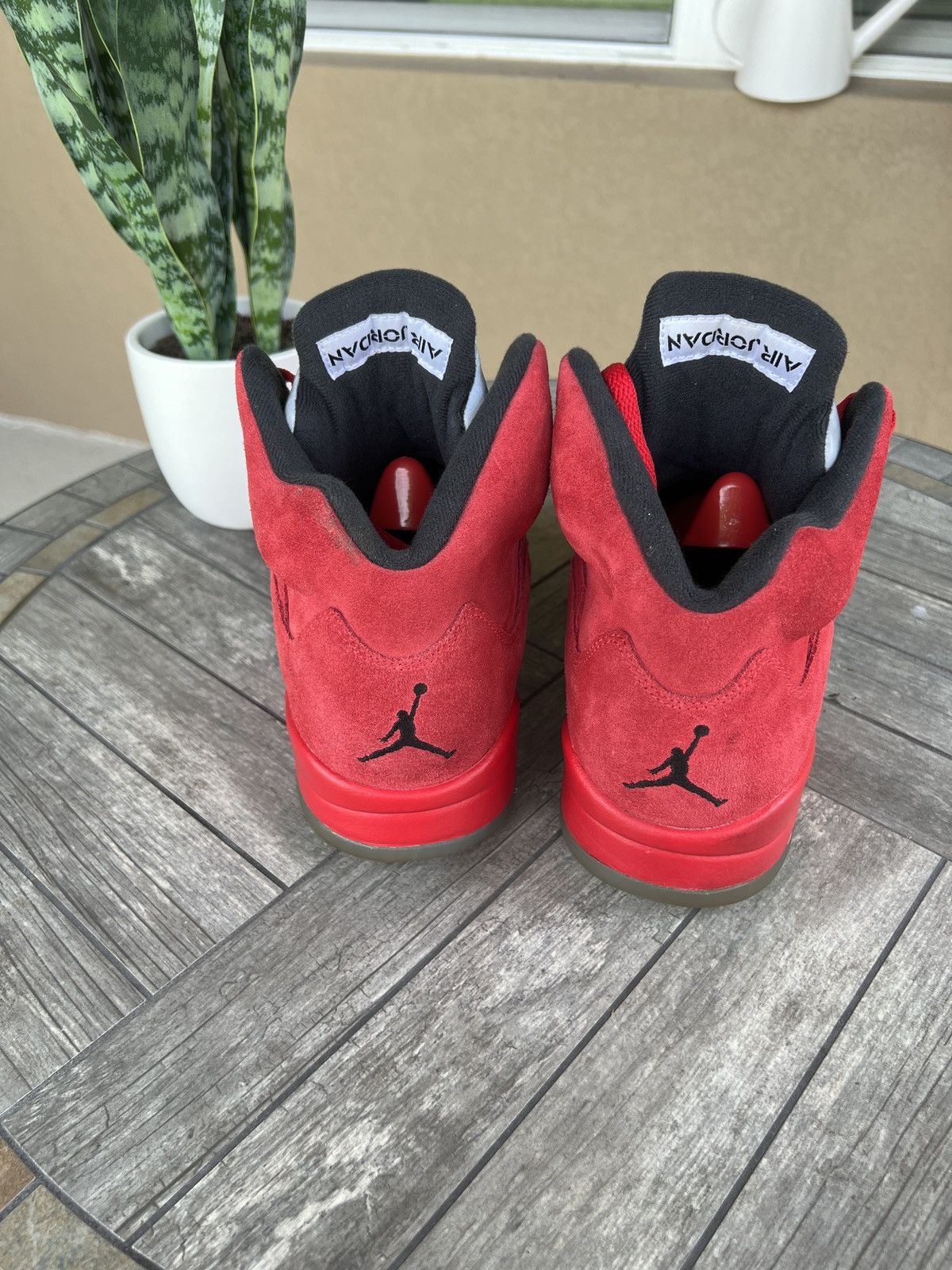 Jordan Brand Air Jordan 5 Red Suede Size US 9.5 / EU 42-43 - 2 Thumbnail