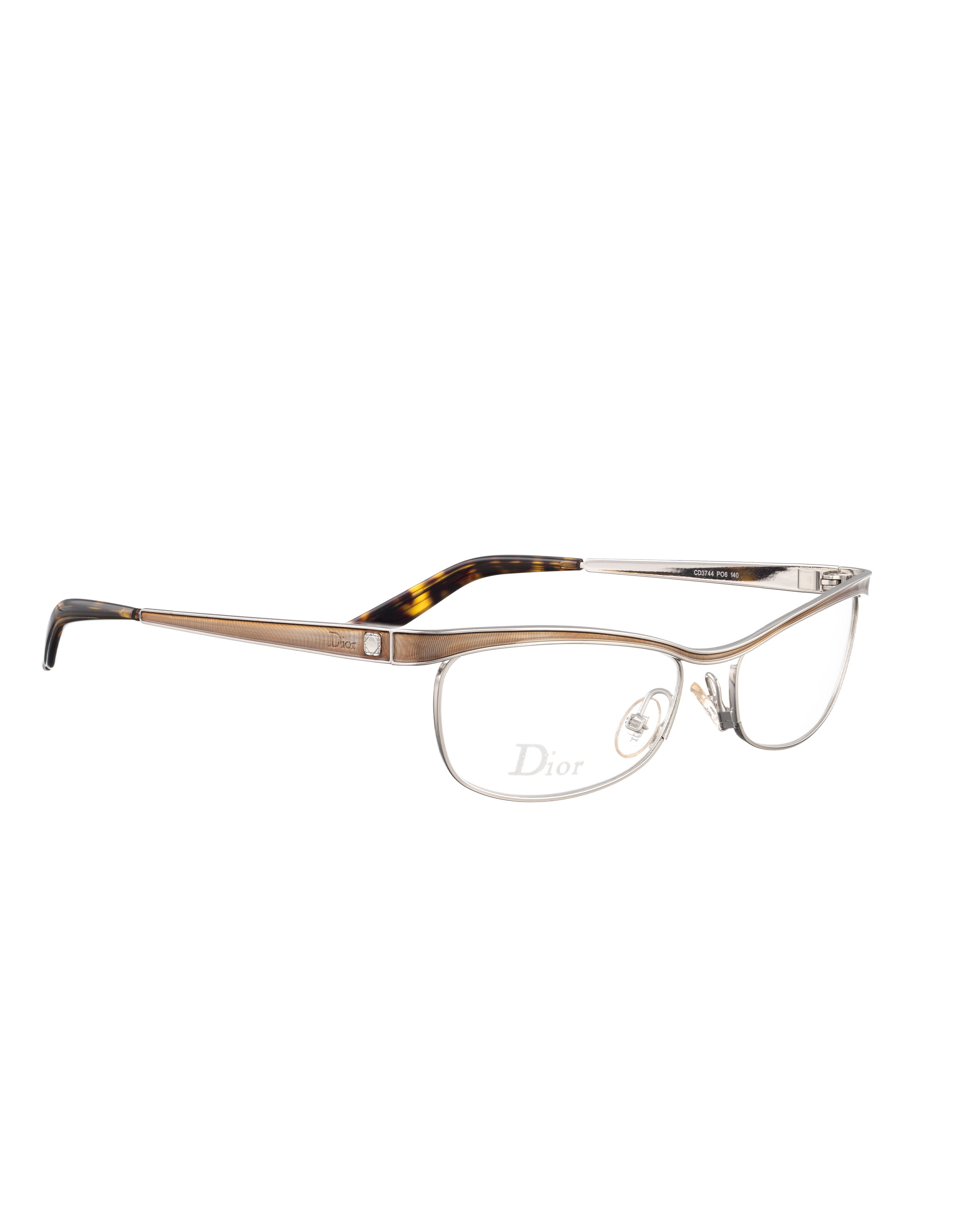 Dior Dior 00s Cat Eye Metal Glasses with Special Temples Size ONE SIZE - 2 Thumbnail