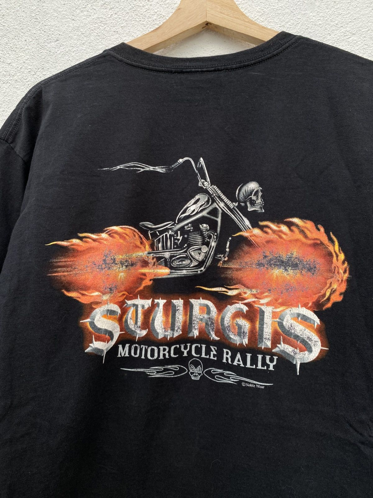 Harley Davidson Vintage Sturgis Ghost Rider Skull Flame Motorcycle Size US L / EU 52-54 / 3 - 10 Thumbnail