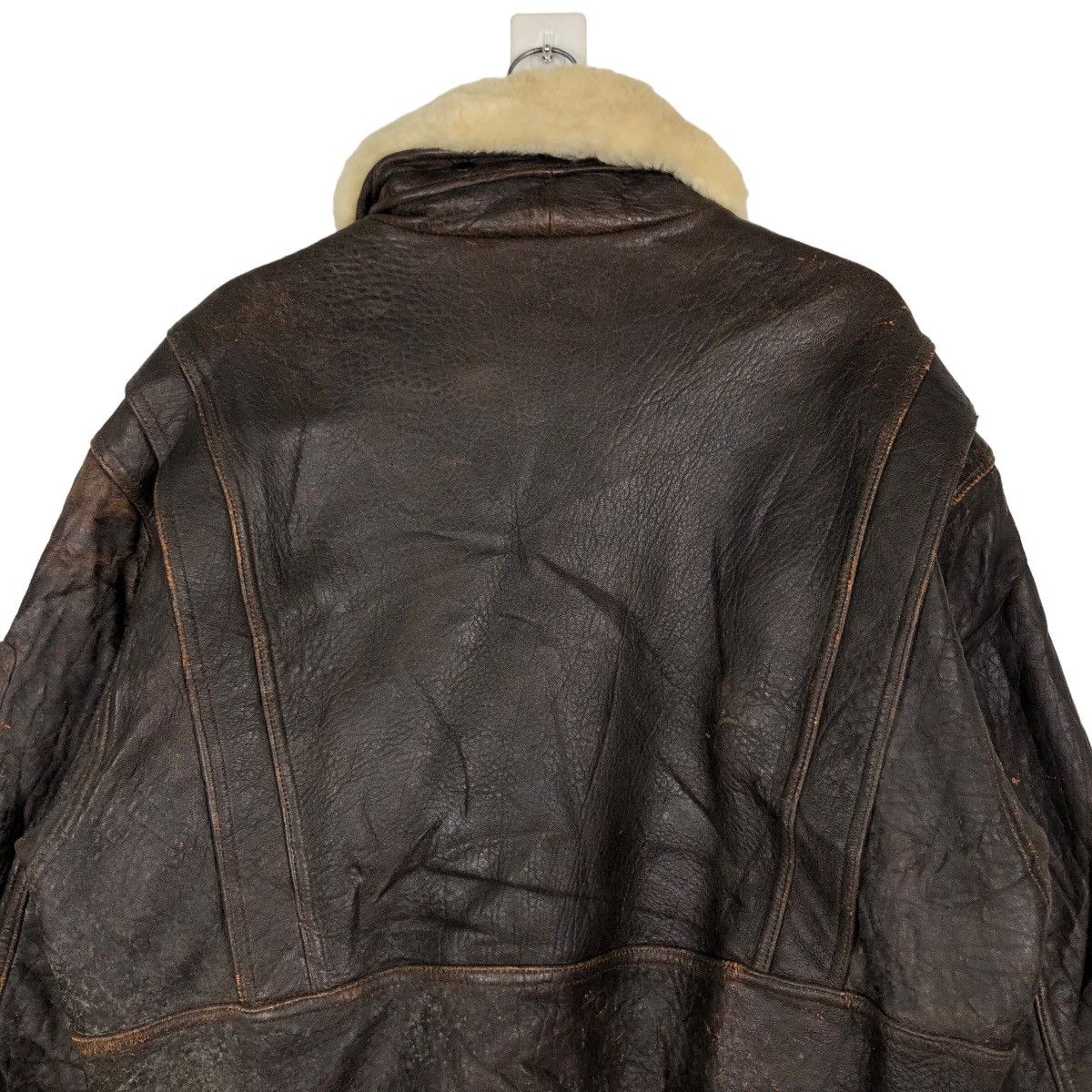 Japanese Brand 🔥Vtg Leather Jacket Wind Armor Mink Fur Collar Issey Miyake Size US L / EU 52-54 / 3 - 9 Thumbnail
