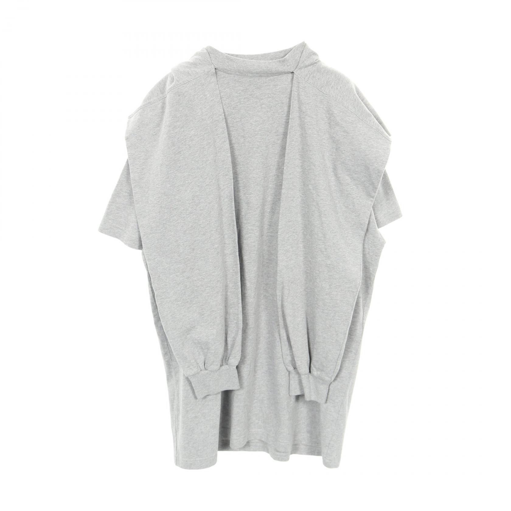Balenciaga Balenciaga Balenciaga Incognito Hooded Layered T-Shirt Cotton T-Shirt Textile T-Shirts DUTY FREE for USA Size ONE SIZE - 1 Thumbnail