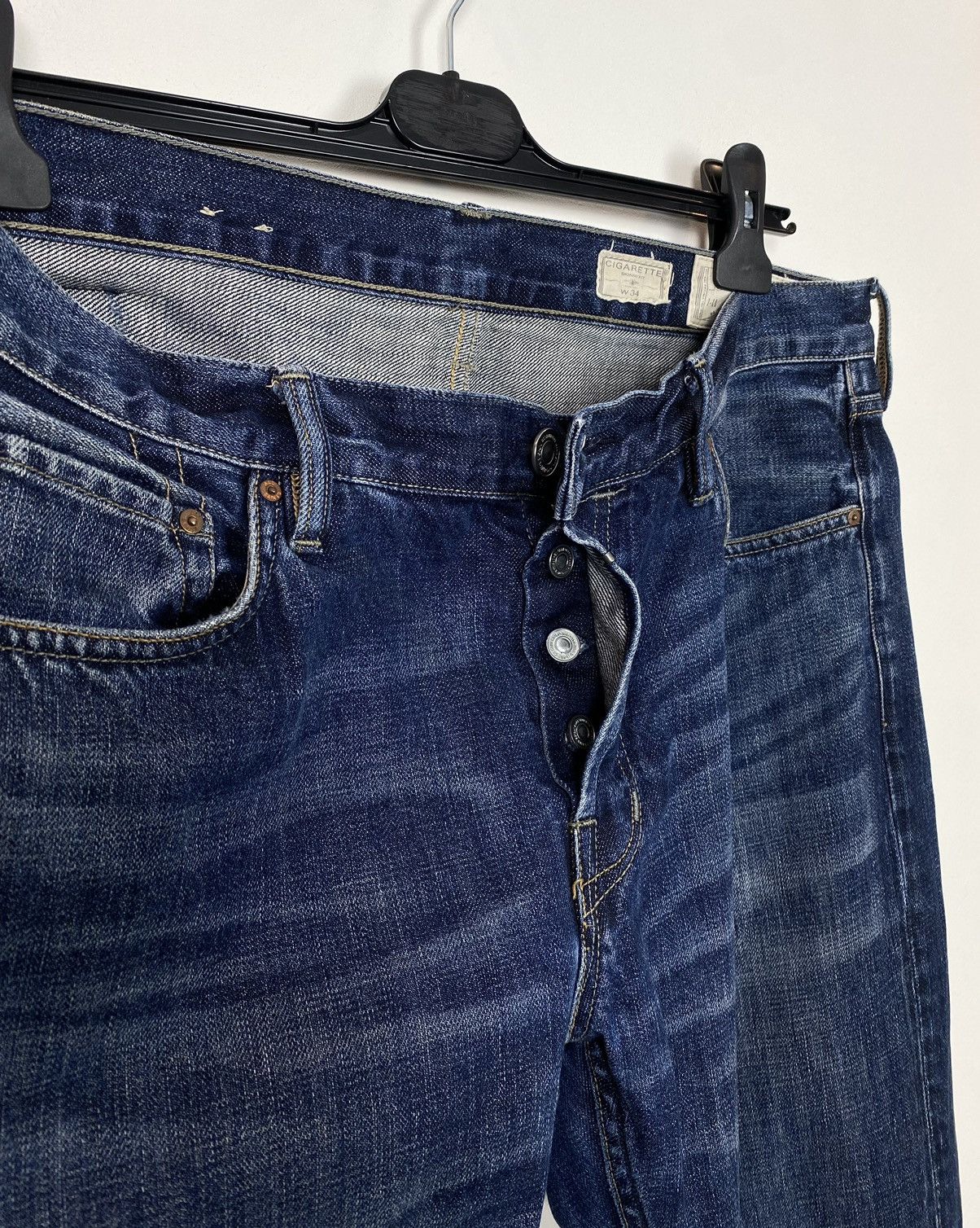 Allsaints All Saints Men’s Cigarette Denim Jeans Size W32 Blue Top Size US 32 / EU 48 - 7 Thumbnail