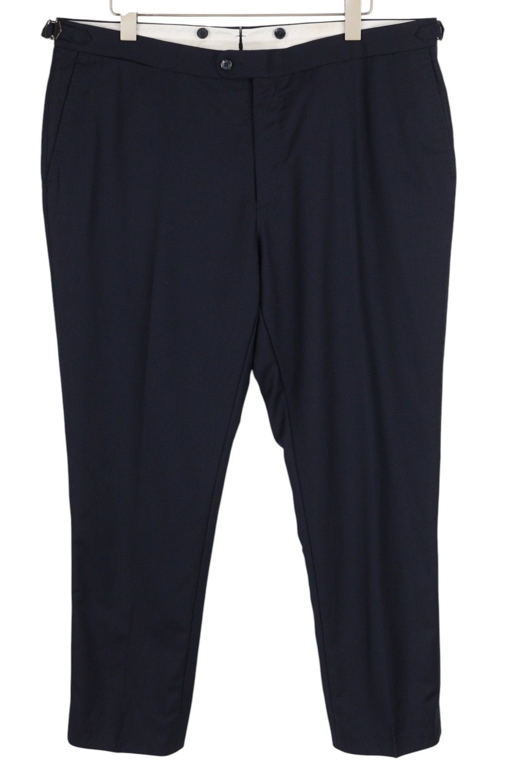 Suitsupply BRESCIA UK48S Dark Blue Wool Slim Zip Trousers 84342 Size 48S - 1 Thumbnail