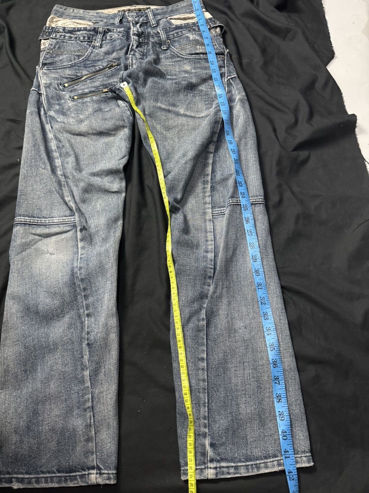 Hysteric Glamour × Japanese Brand × PPFM Double Waist Breathmint Japanese Denim Size US 30 / EU 46 - 7 Thumbnail