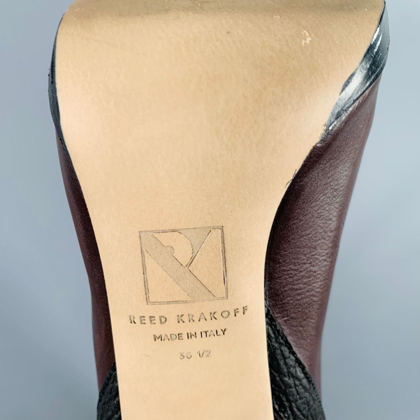 Other REED KRAKOFF Size 6.5 Brown Dark Green Leather Pull On Boots Size US 6.5 / IT 36.5 - 6 Thumbnail