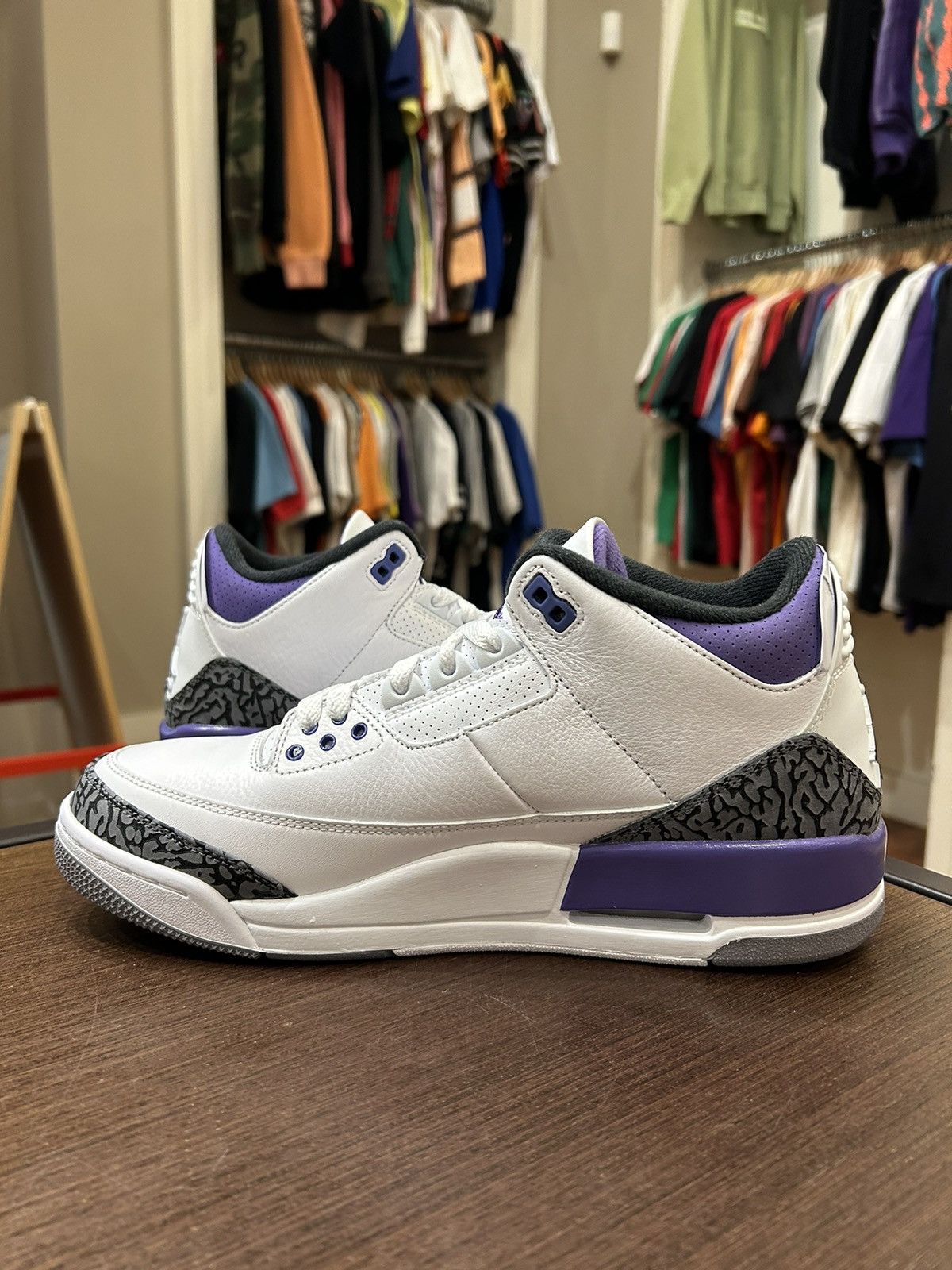 Nike Jordan 3 Retro Dark Iris Size US 9.5 / EU 42-43 - 4 Thumbnail