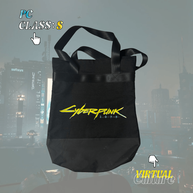Vintage Cyberpunk 2077 Tote Bag Size ONE SIZE - 1 Thumbnail