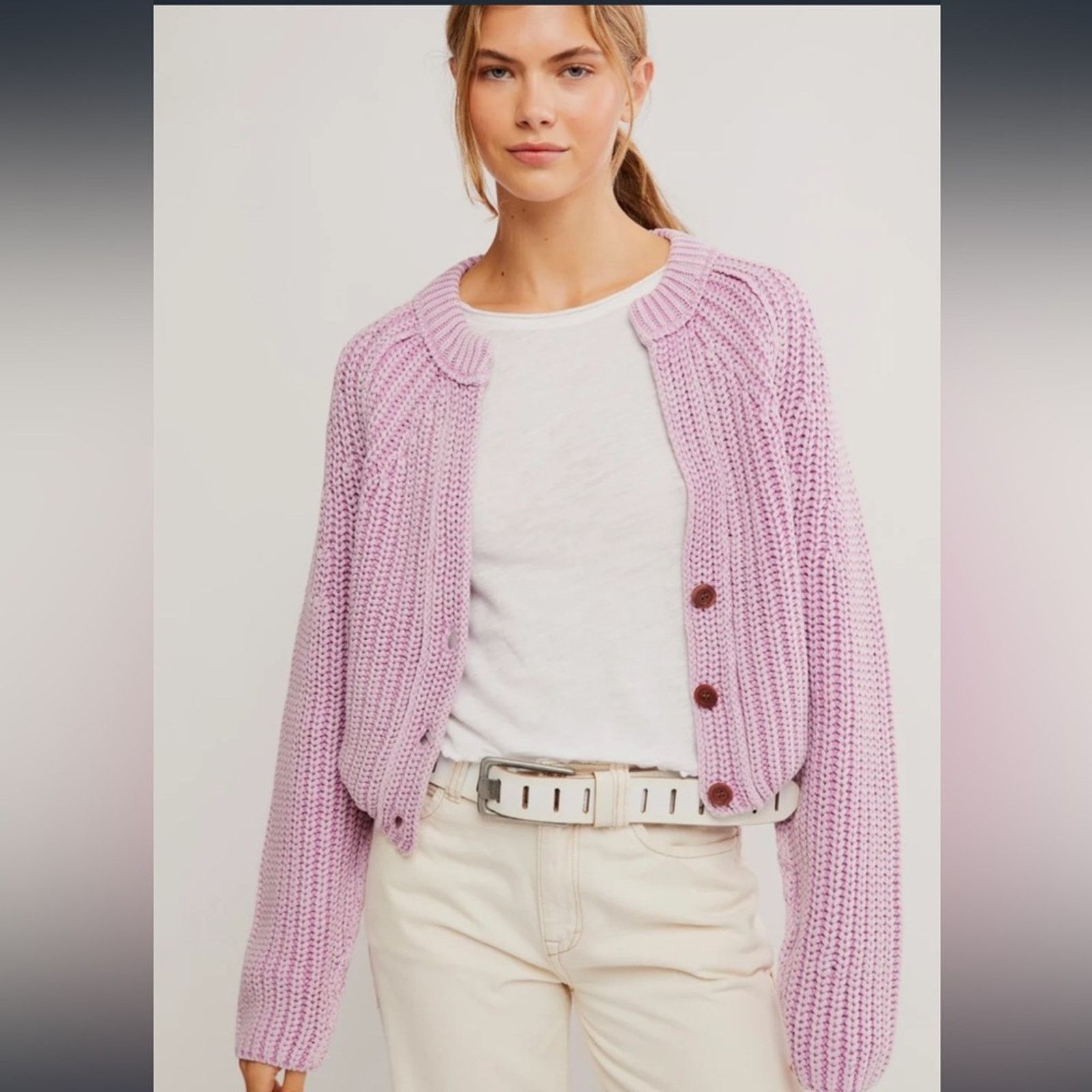 Free People 🎉LAST PIECE🎉Free People Sweet Nothing Cardi Size XL / US 12-14 / IT 48-50 - 1 Thumbnail
