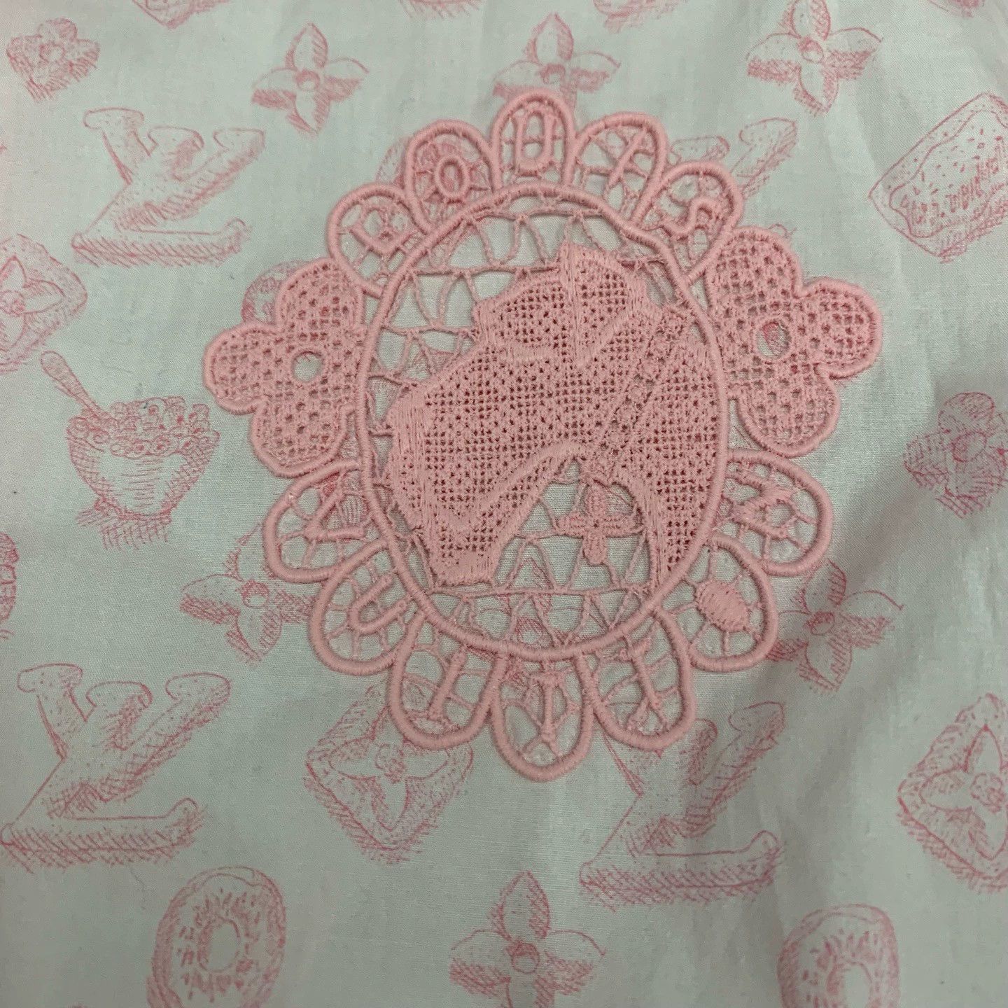 Louis Vuitton LV x Tyler Pink Monogram Shirt Jacket L NWT 14184 Size US L / EU 52-54 / 3 - 8 Thumbnail
