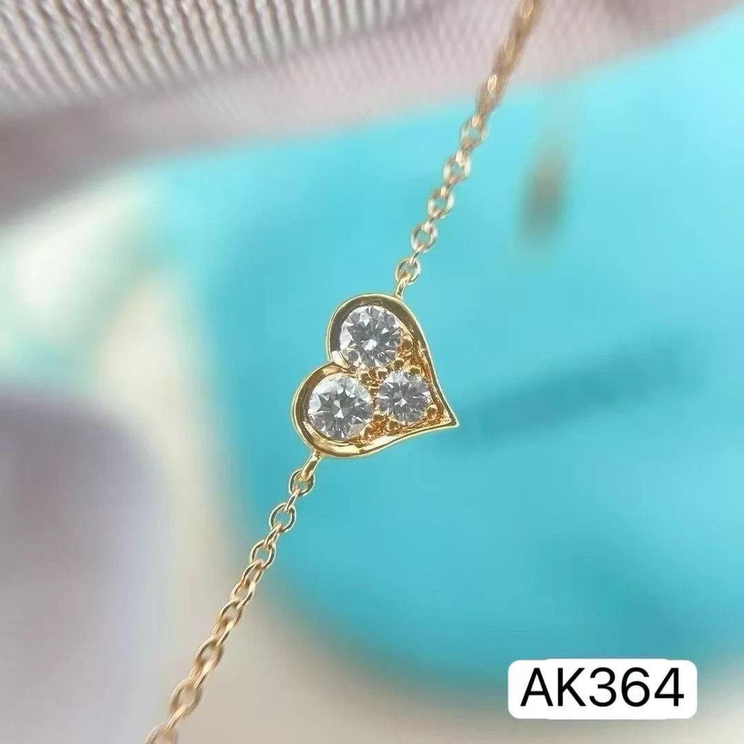 Tiffany & Co. Tiffany & Co. Heart Diamond Rose Gold Bracelet 14-15cm LN Size ONE SIZE - 3 Thumbnail