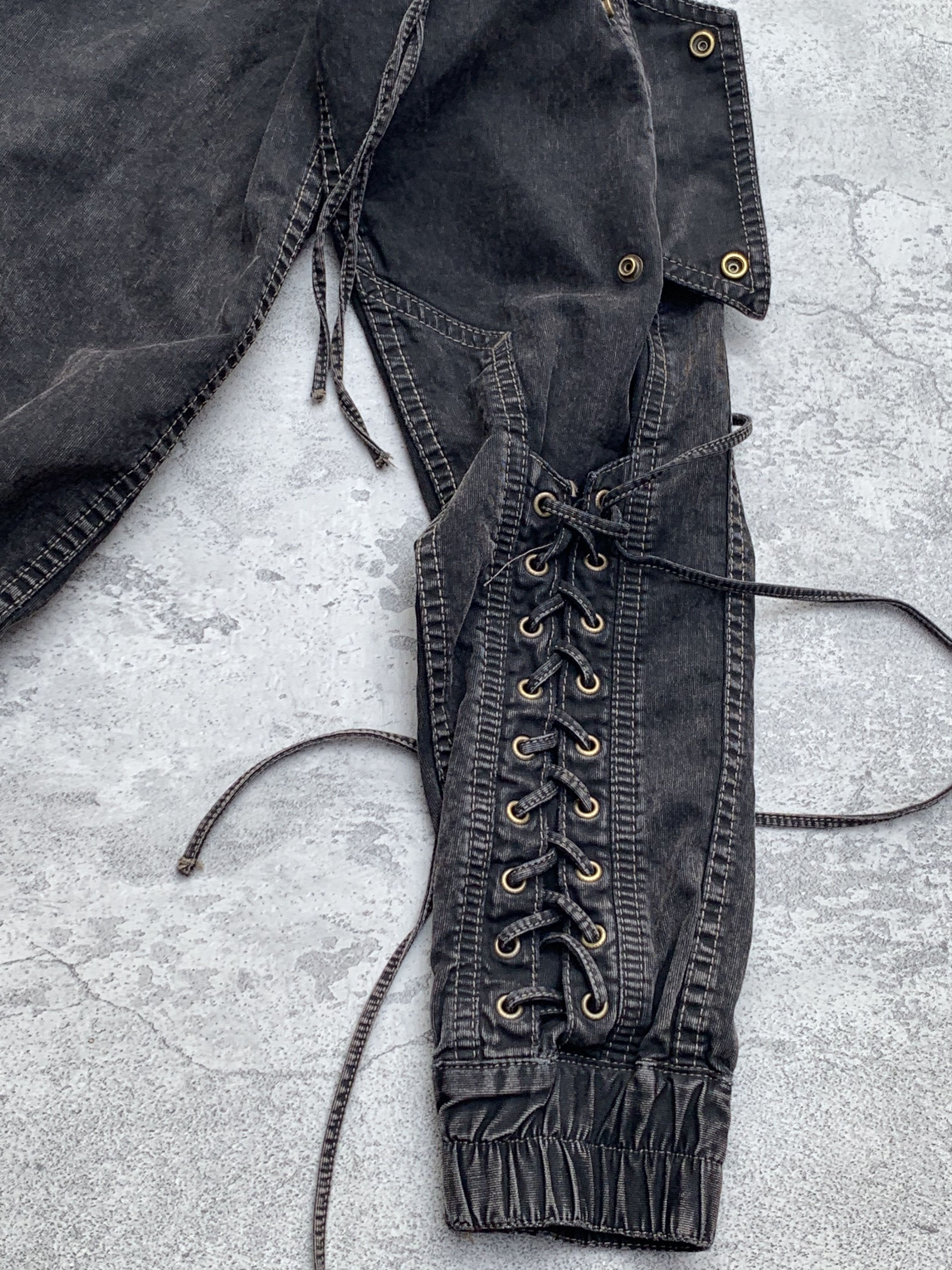 Hysteric Glamour × Japanese Brand × Le Grande Bleu (L.G.B.) HYSTERIC GLAMOUR lace-up bondage jacket Size US M / EU 48-50 / 2 - 2 Thumbnail