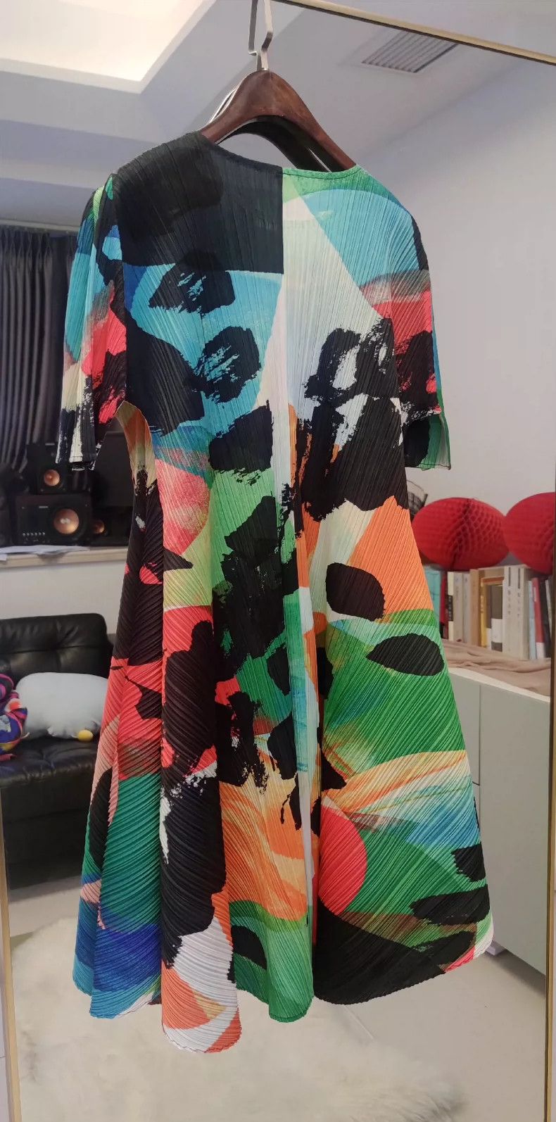 Issey Miyake Issey Miyake size:5 Medieval colored ink-wash dress Size M / US 6-8 / IT 42-44 - 5 Thumbnail