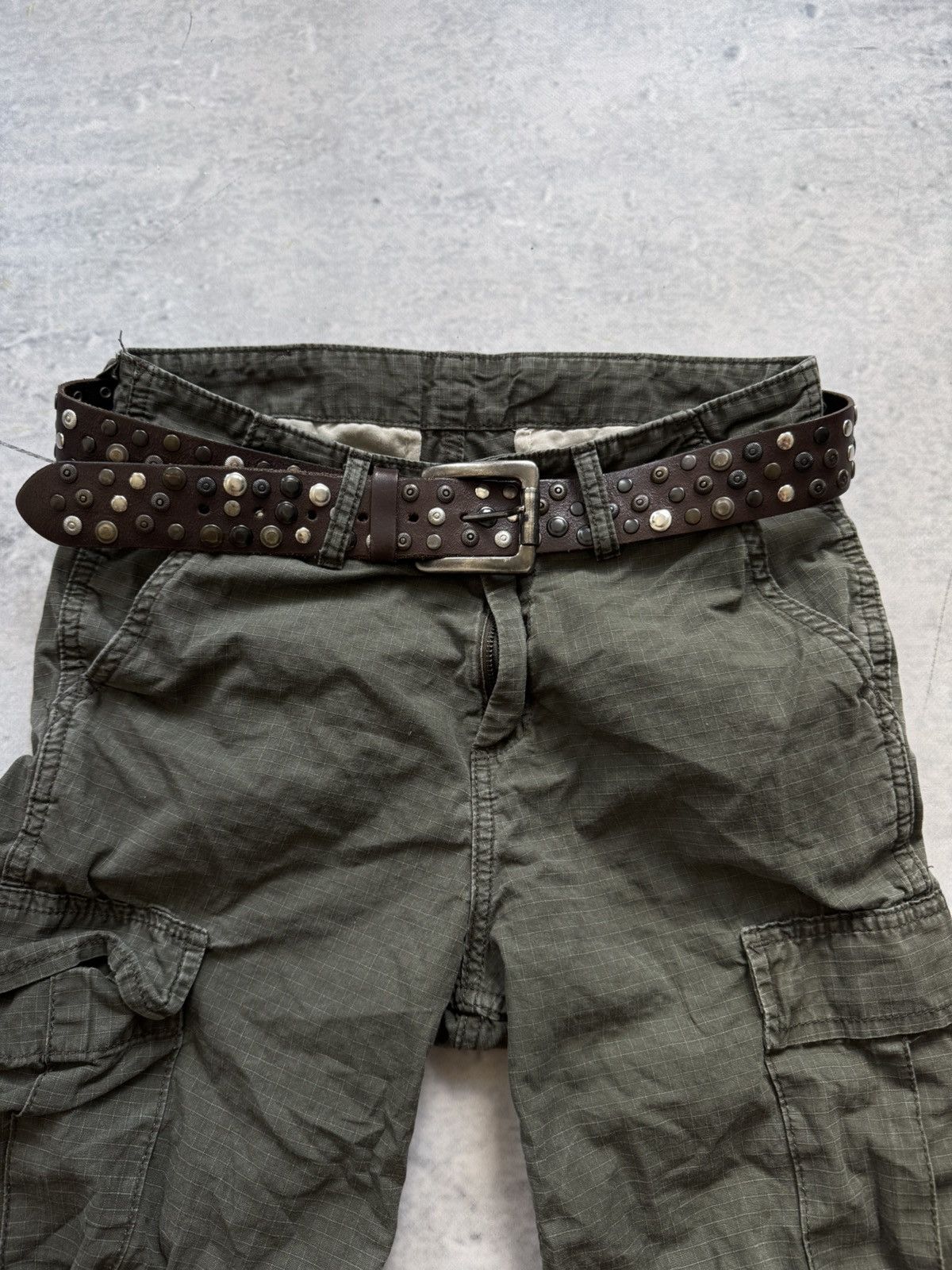 Vintage Y2K streetwear leather belt Size ONE SIZE - 2 Thumbnail