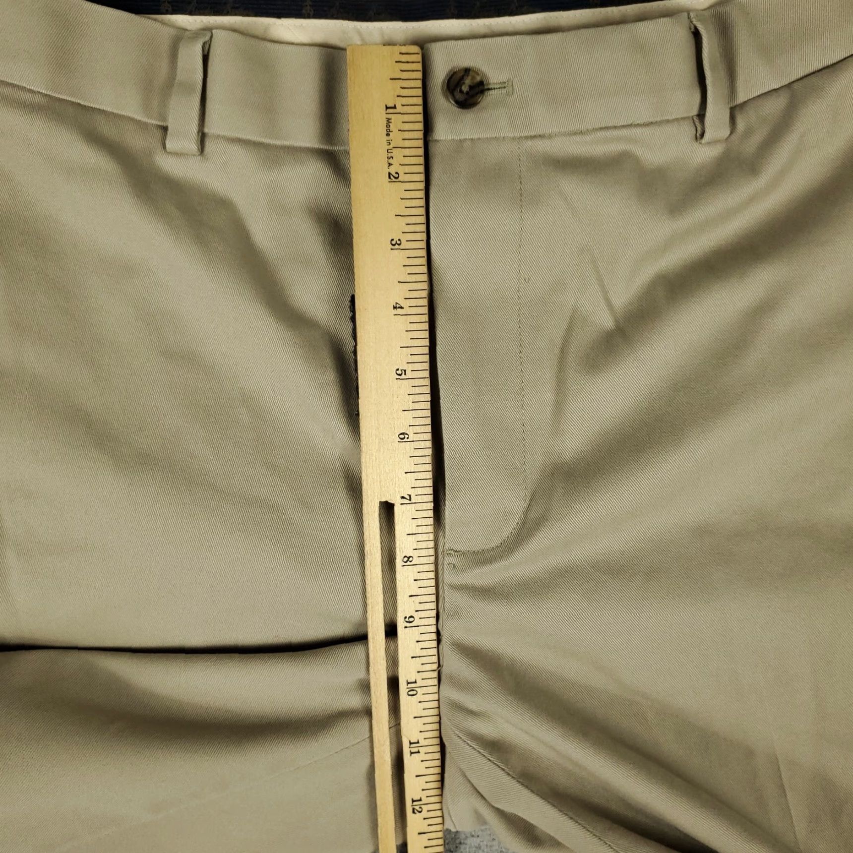 Brooks Brothers Brooks Brothers Pants Mens Size 36x32 Beige Clark Flat Front Chino Trousers Size US 36 / EU 52 - 4 Thumbnail