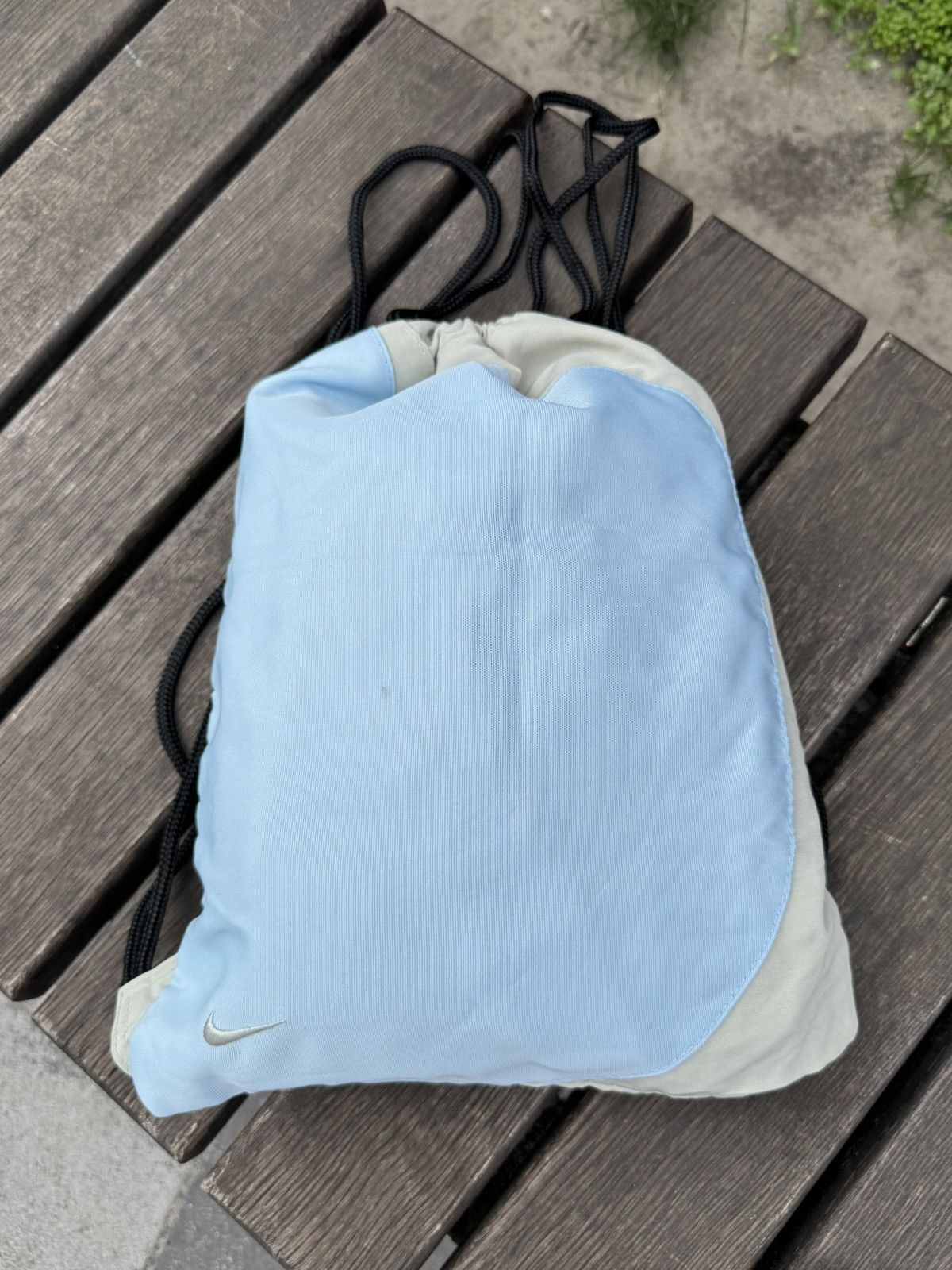 Nike Vintage Nike Shoe Dust Bag Blue Embroidered Logo Size ONE SIZE - 2 Thumbnail